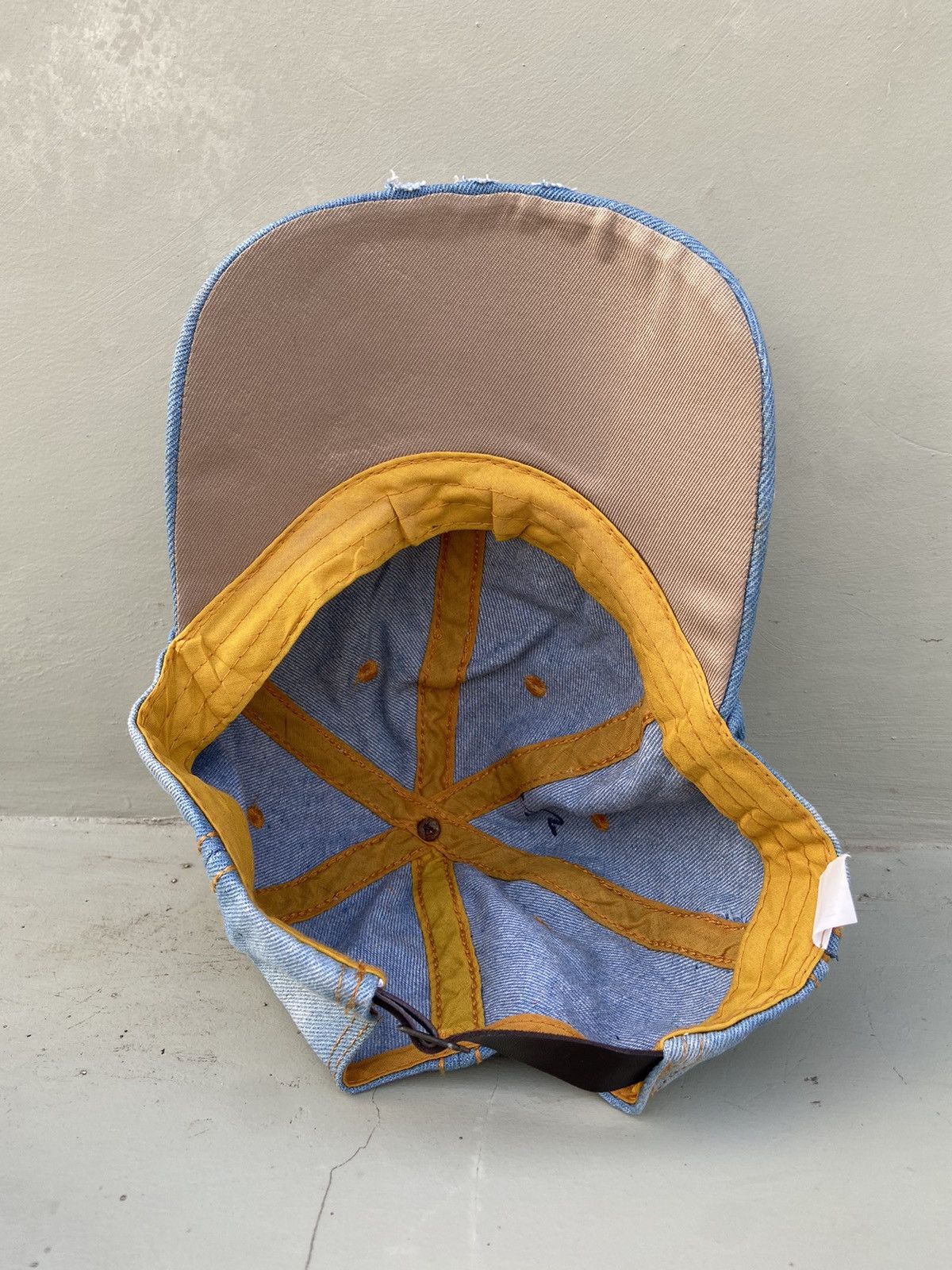 Le Grande Bleu (L.G.B.) 2000s zircon studded ship anchor denim hat Size ONE SIZE - 7 Thumbnail