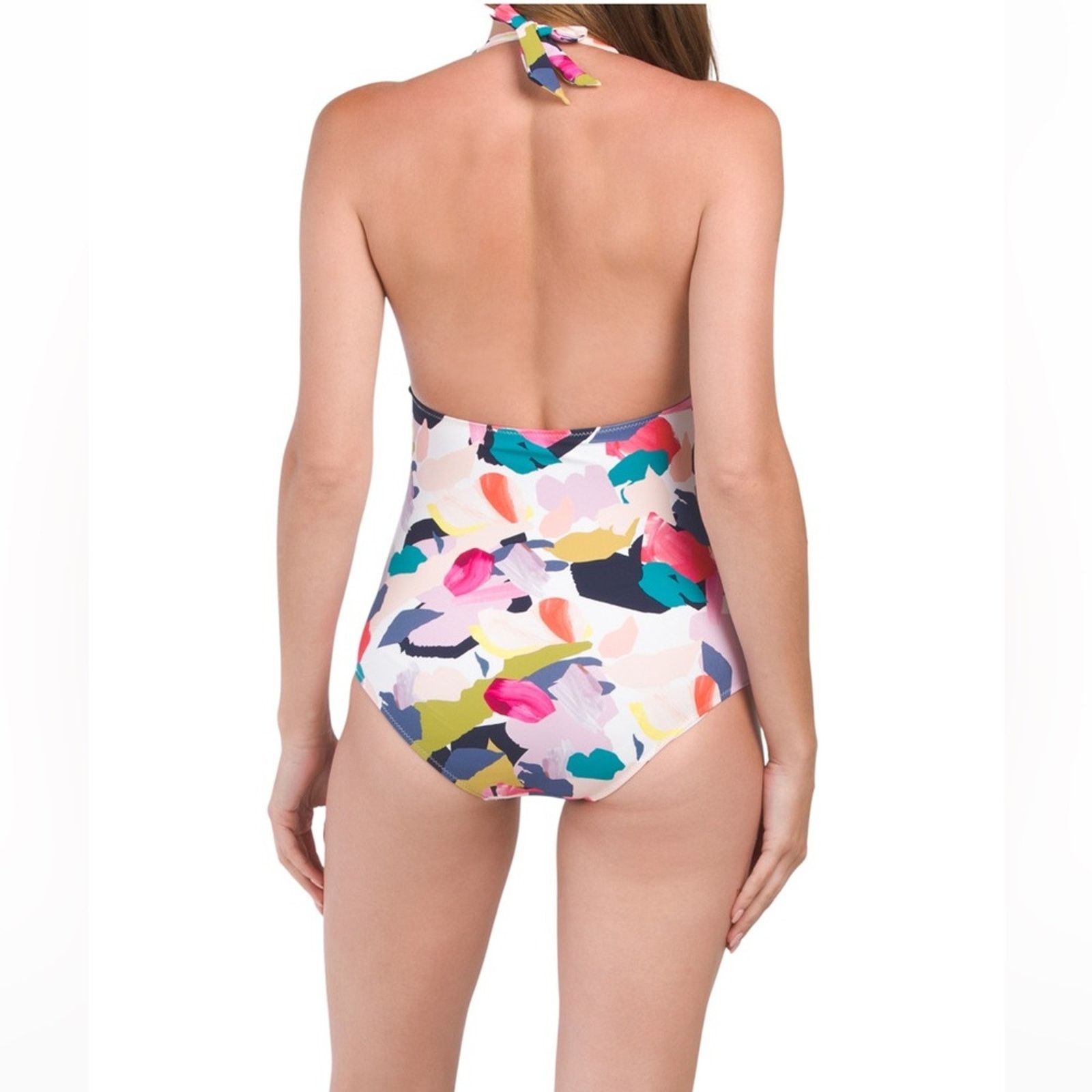 Other 🎉LAST PIECE🎉GOTTEX Canvas Print Halter One-Piece Swimsuit Size L / US 10 / IT 46 - 2 Thumbnail