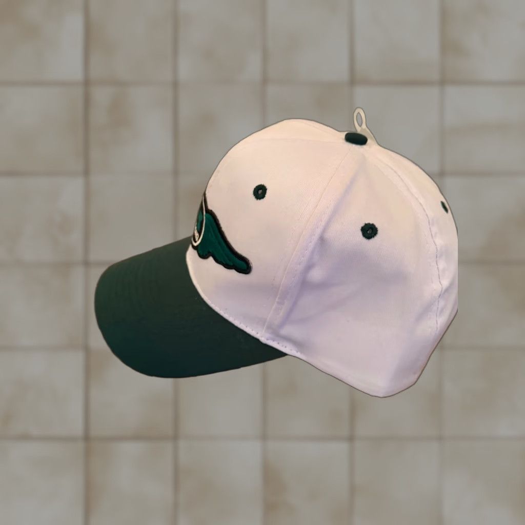 Vintage VINTAGE Kawasaki Racing Hat Cap Snapback White Green Wings Logo NWOT Men Adjustable Striped Twill 100% Cotton Baseball Cap Man Gift Size ONE SIZE - 1 Thumbnail
