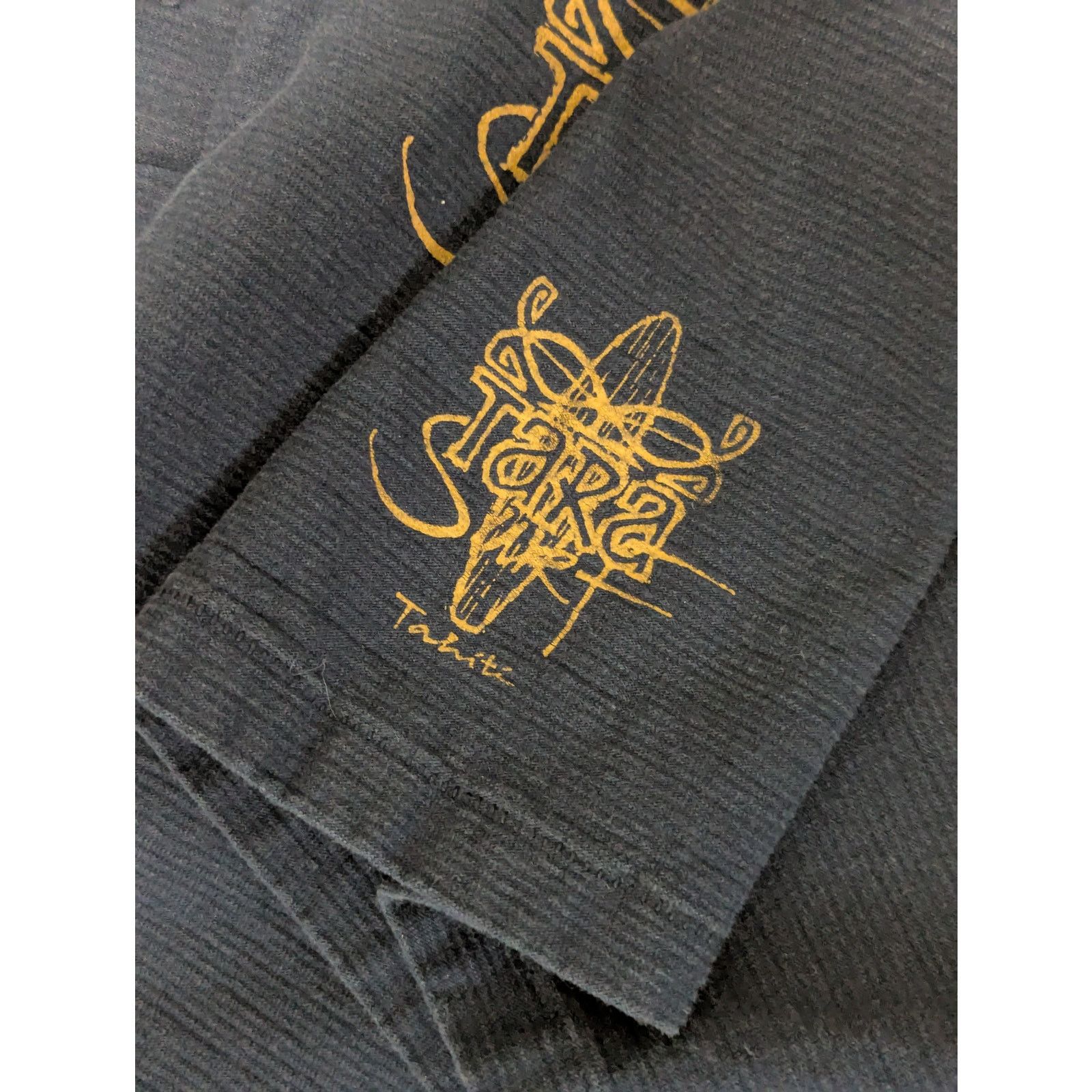 Vintage Vintage Single Stitch Tahiti Surf Henley Tee Shirt Blue Top Size US XL / EU 56 / 4 - 3 Thumbnail