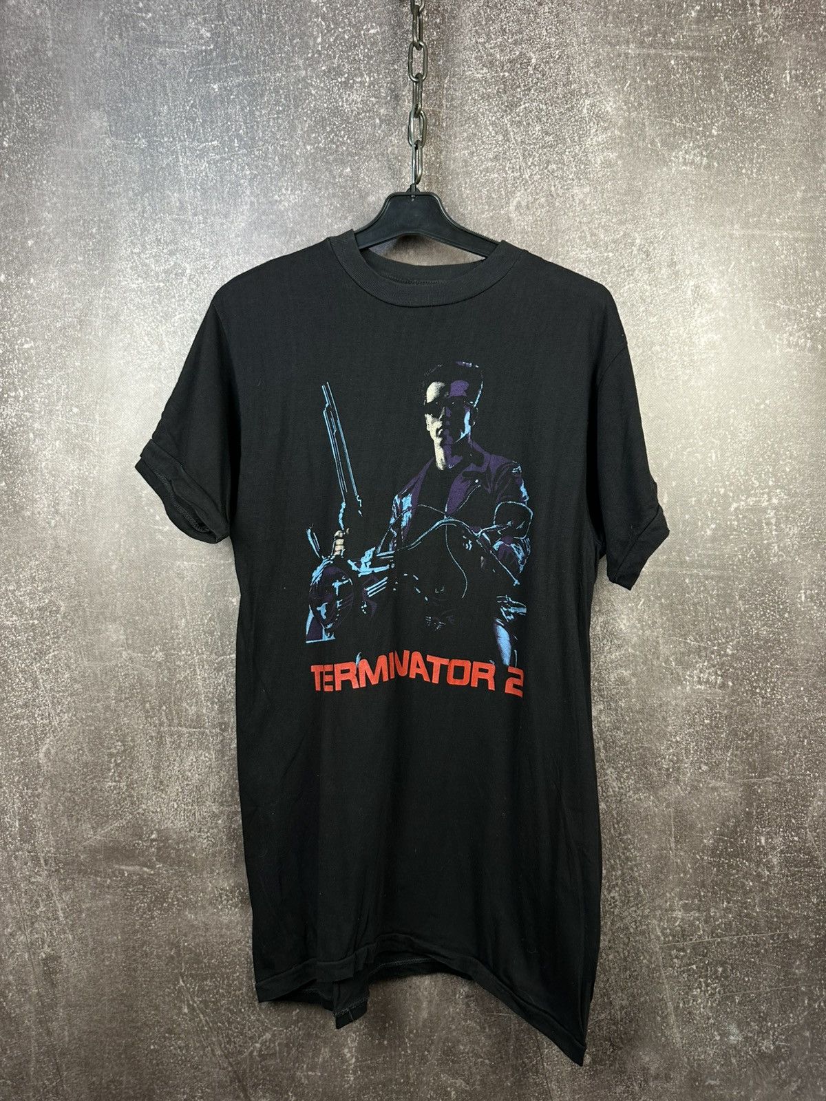 Vintage Vintage 90s Terminator 2 T2 3D T-Shirt Movie Universal Size US M / EU 48-50 / 2 - 1 Thumbnail
