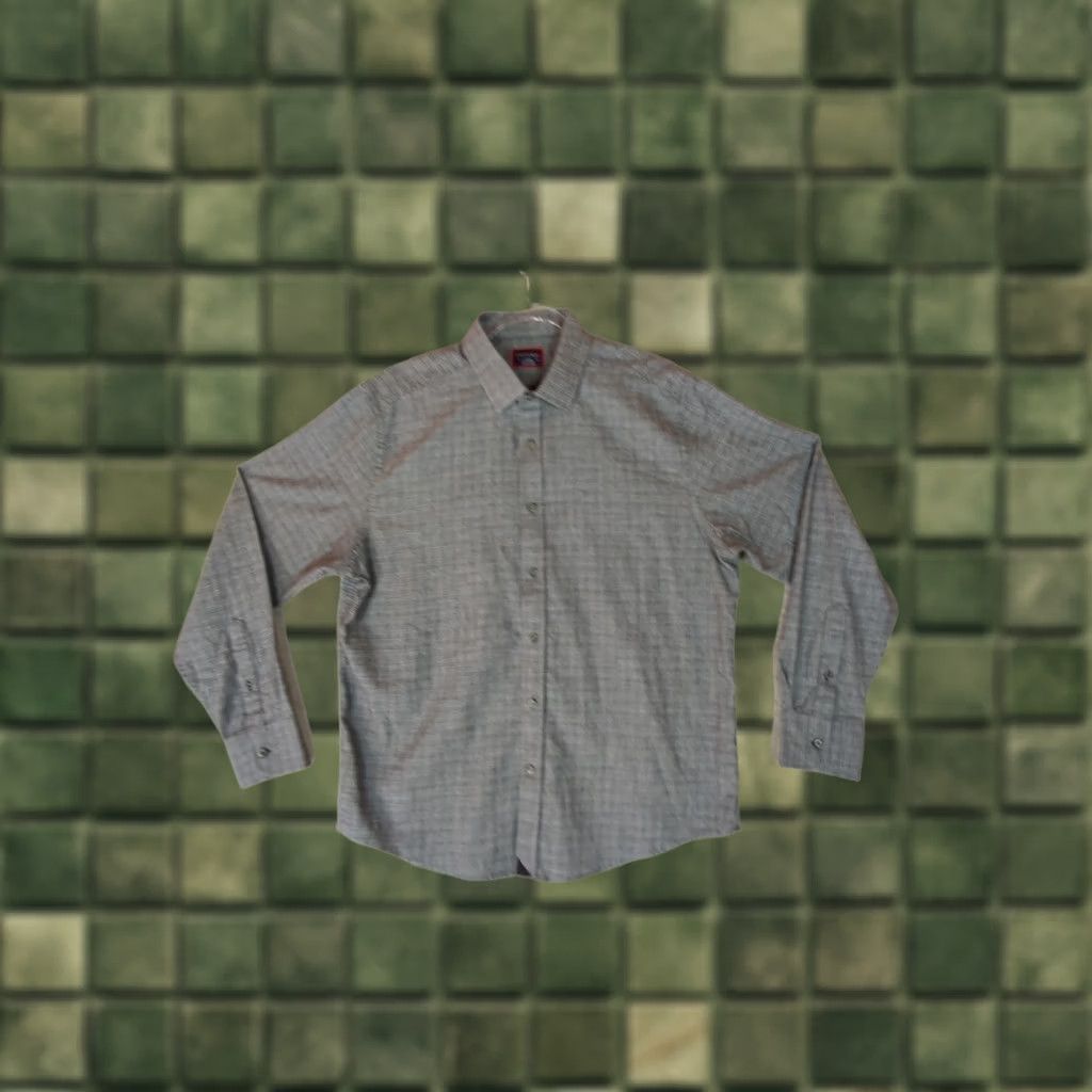 UNTUCKit UNTUCKit Casalferro mens shirt L lightweight Button Up Long Sleeve gray flannel Size US L / EU 52-54 / 3 - 1 Thumbnail