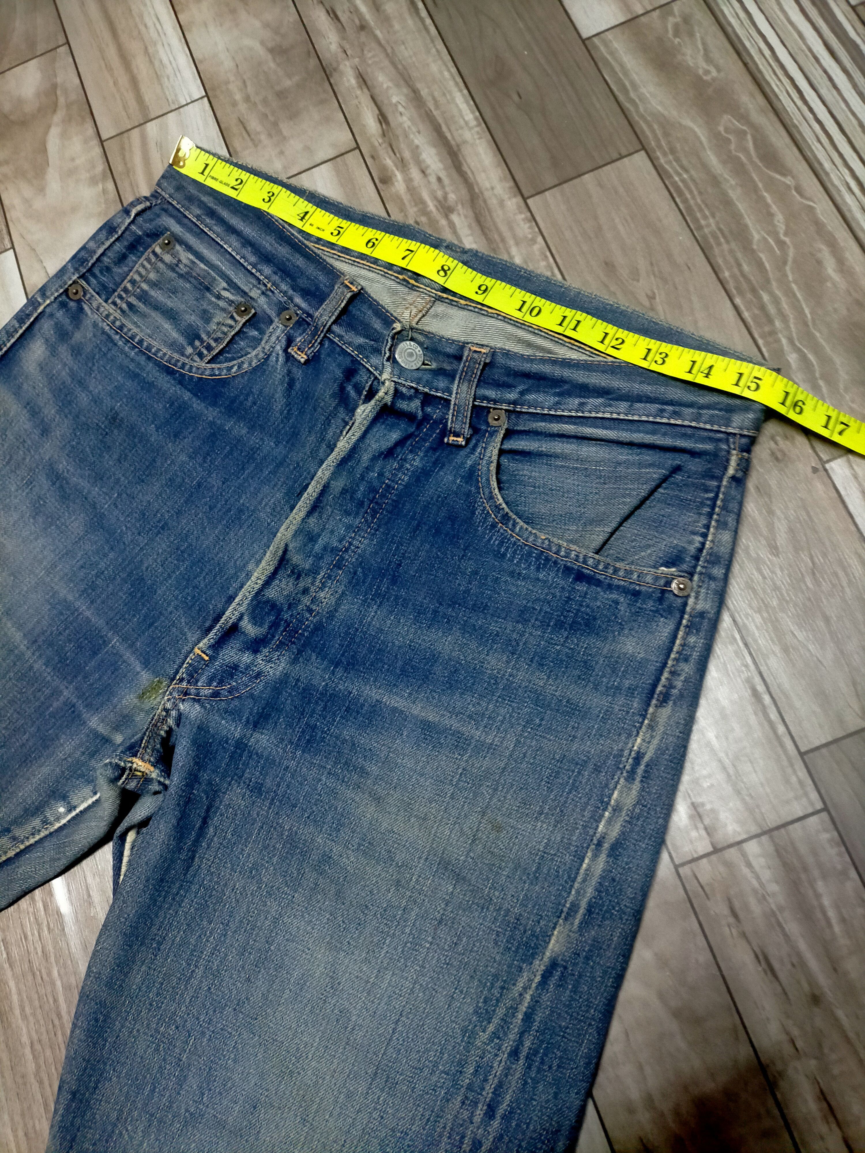 Levi's True Vintage 60s Levis 501xx Big E Selvage Jeans Size US 31 - 25 Thumbnail