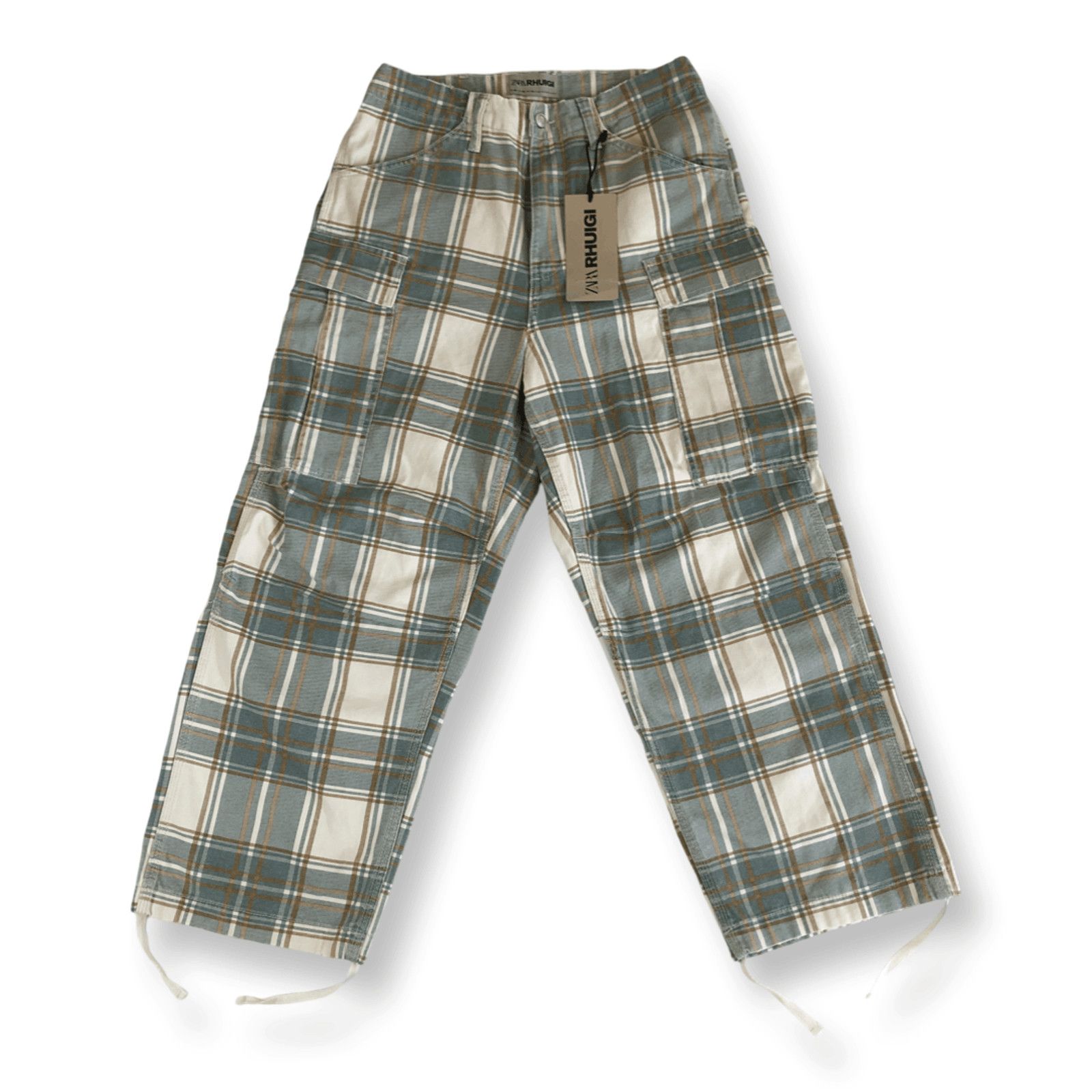 Rhude × Zara Rhude Zara X Rhuigi Men’s Plaid Cargo Utility Trouser Size US 30 / EU 46 - 2 Thumbnail