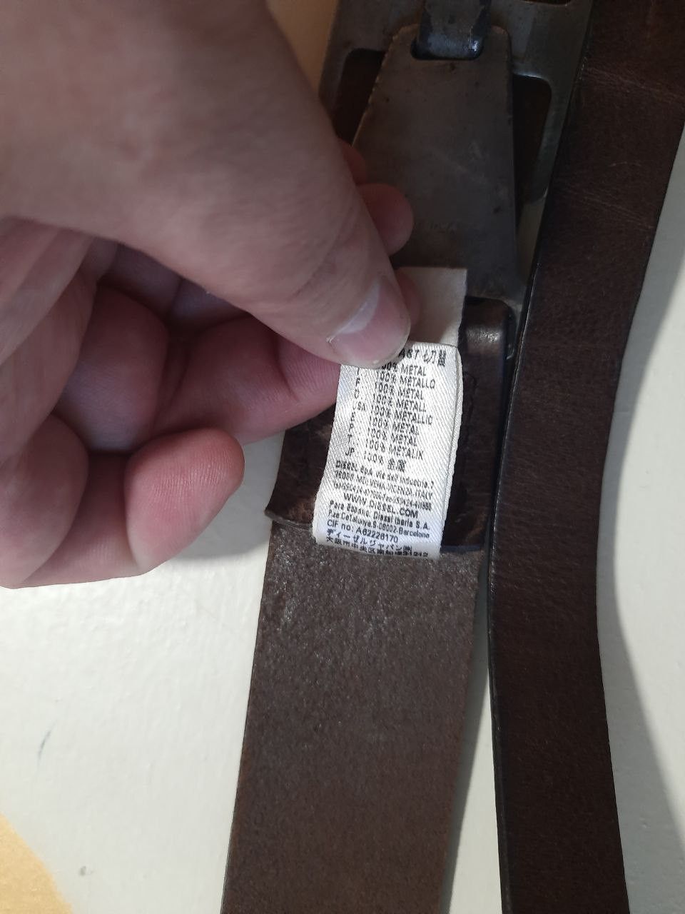 Diesel Diesel Leather Belt Vintage Size ONE SIZE - 12 Thumbnail