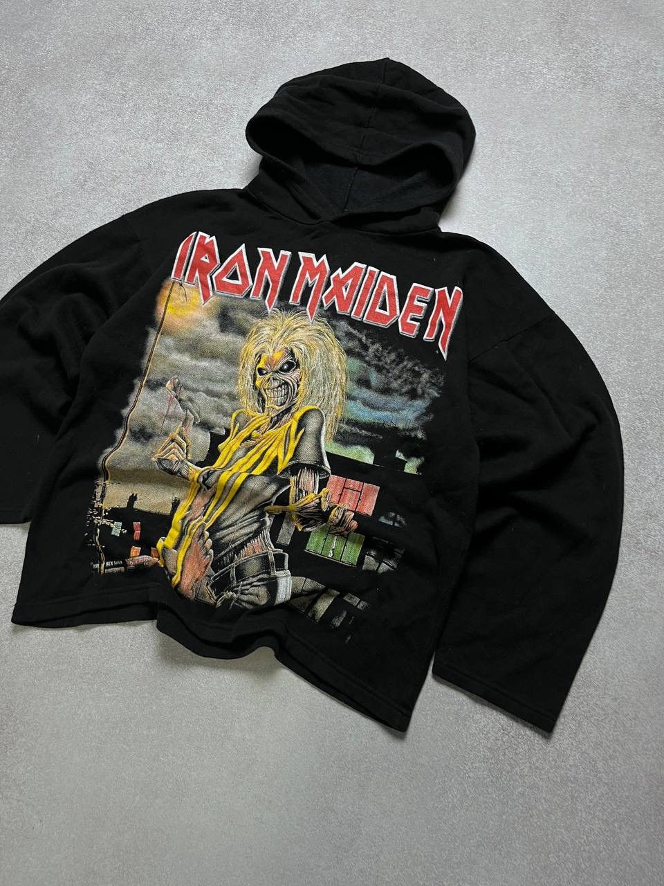Band Tees Vintage Iron Maiden 3D Graphic Boxy Hoodie S Size US S / EU 44-46 / 1 - 2 Thumbnail