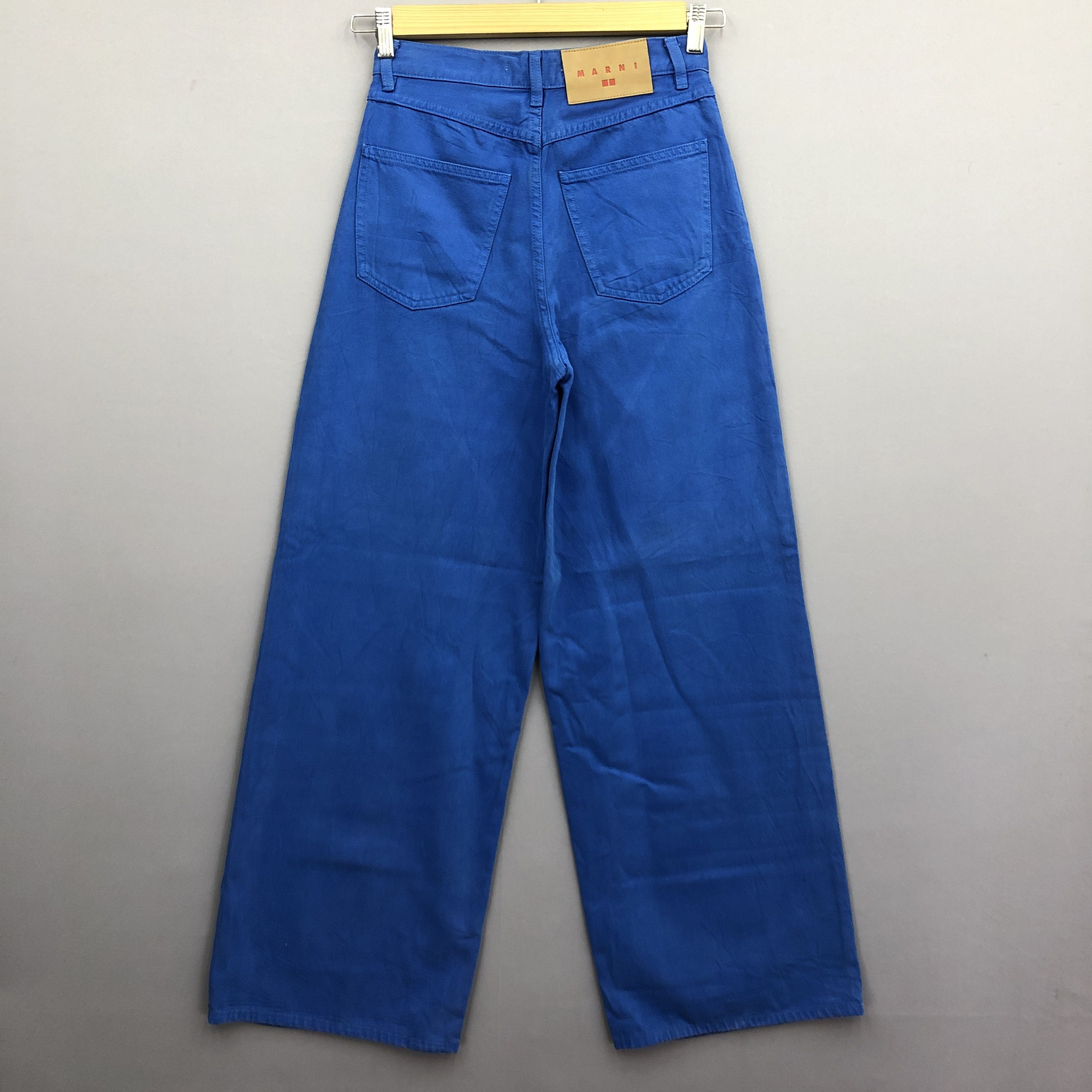 Marni × Uniqlo Vintage Y2K/2000s Marni Baggy Wide Leg Skater Jeans Denim Size 26" / US 2 / IT 38 - 2 Thumbnail