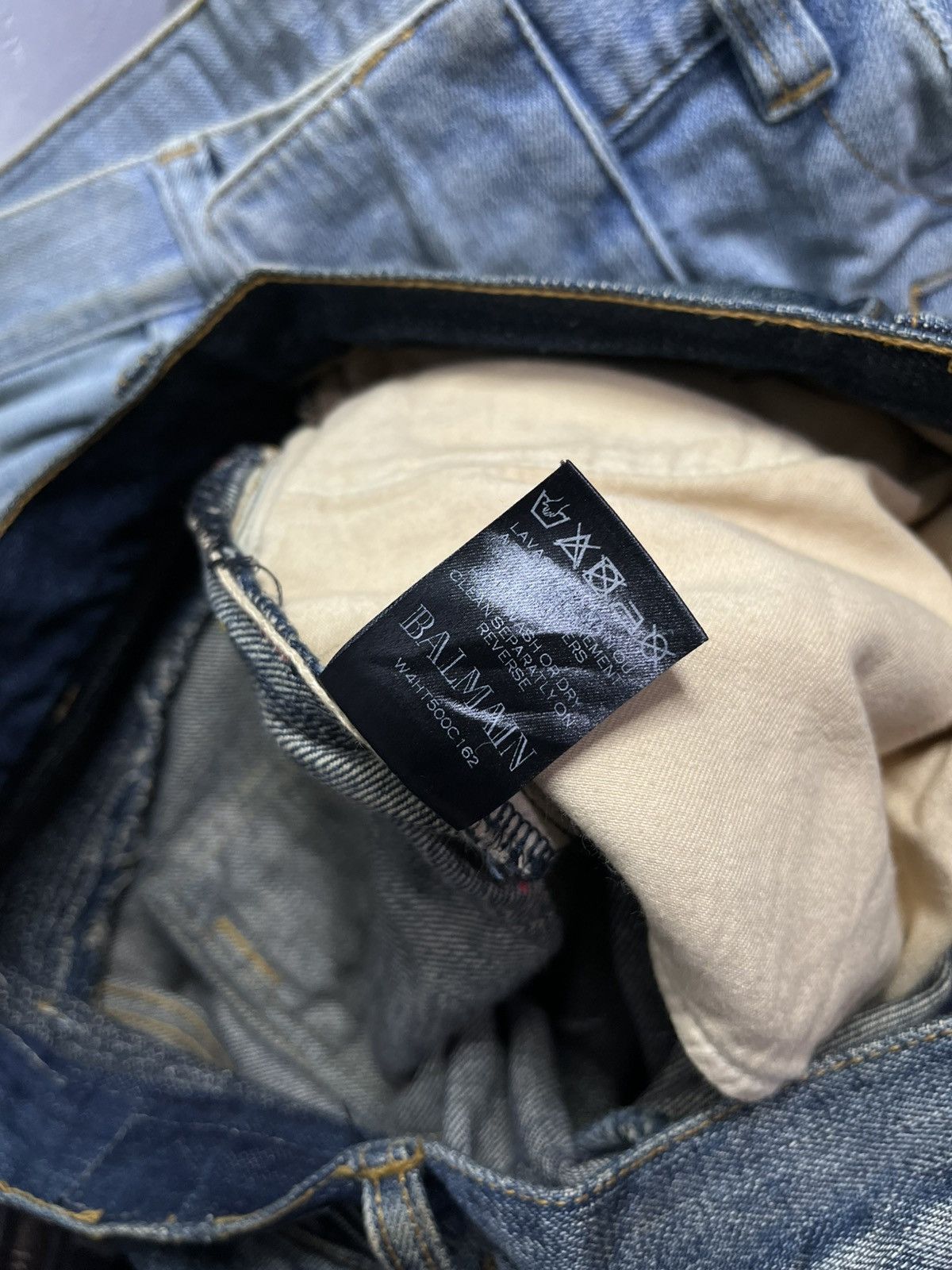 Balmain Mudwash biker jeans Size US 32 / EU 48 - 8 Thumbnail