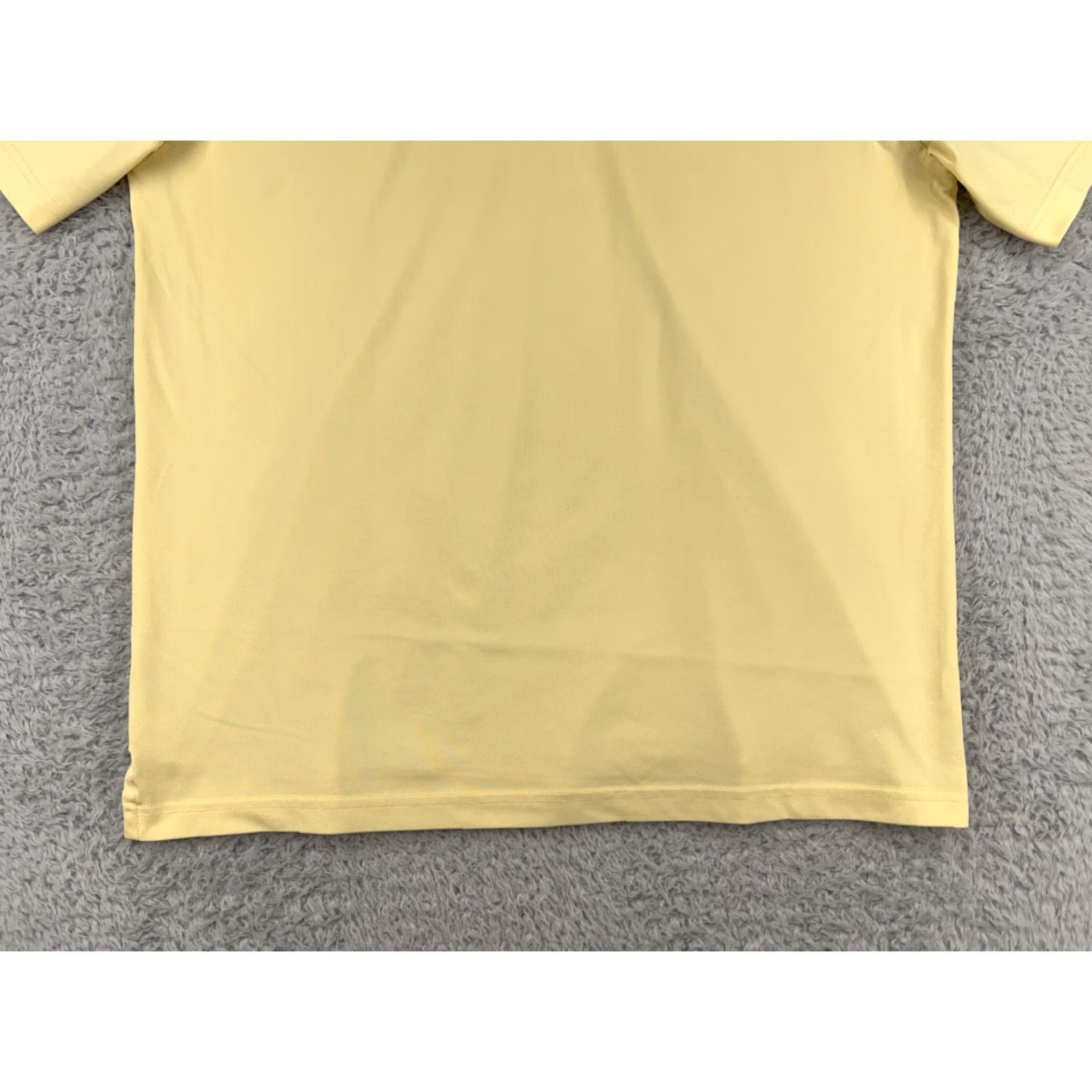 Vintage Greg Norman Polo Shirt Mens Large Yellow Golf Polyester Blend Five Iron Play Dry Shirt Size US L / EU 52-54 / 3 - 7 Thumbnail