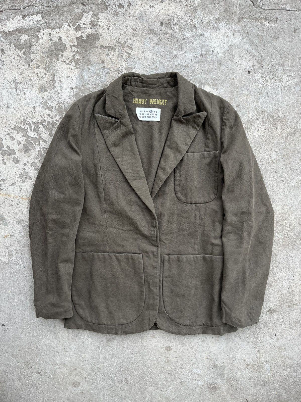 Maison Margiela FW2004 Martin Margiela MM6 Heavy Weight Blazer 