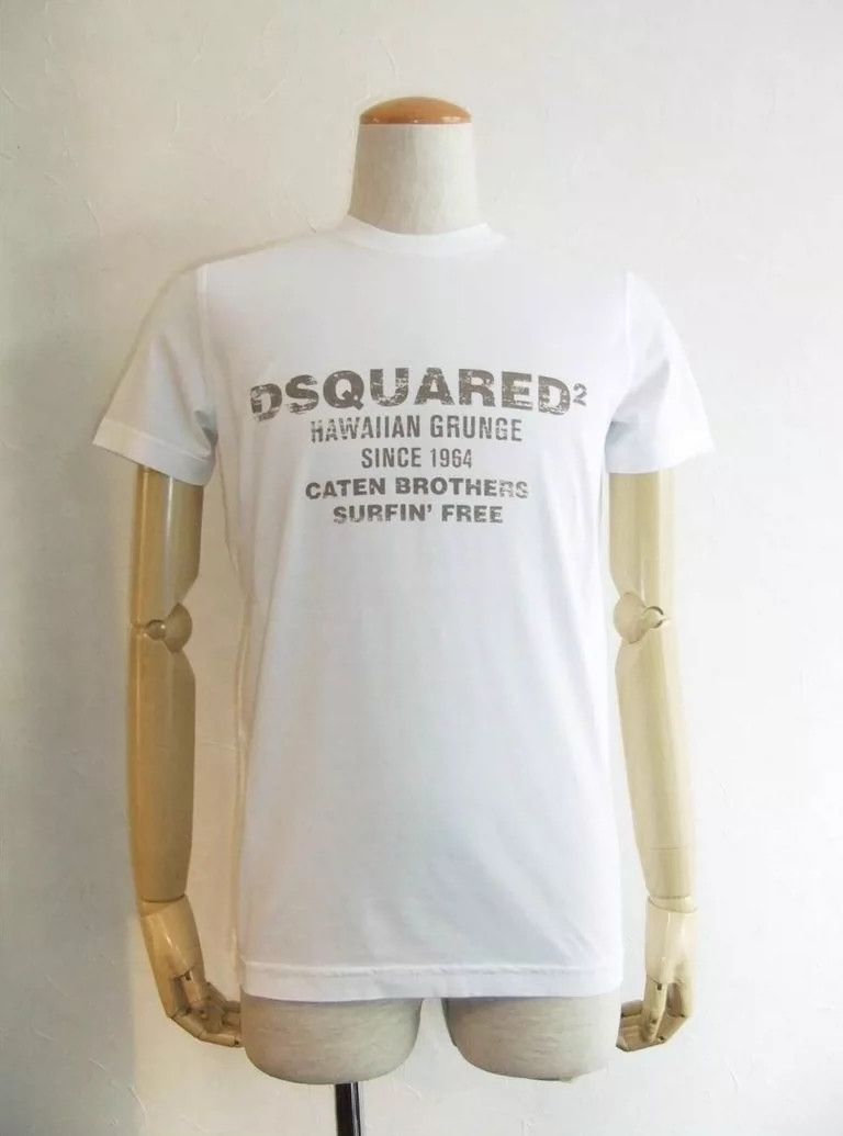 DSQUARED2 Hawaiian Grunge Short Sleeve Tee-yf