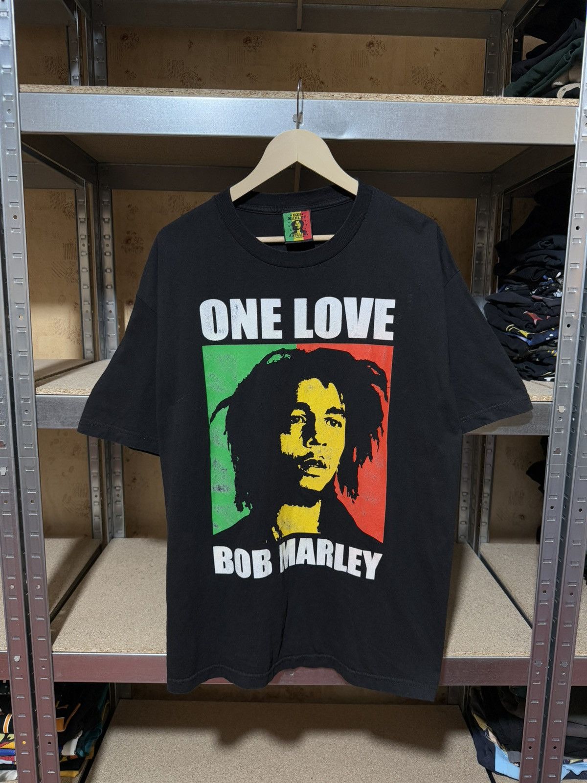 Band Tees × Bob Marley × Vintage Vintage 1990’s Bob Marley One Love Rock Band Retro T-Shirt Size US XL / EU 56 / 4 - 1 Thumbnail