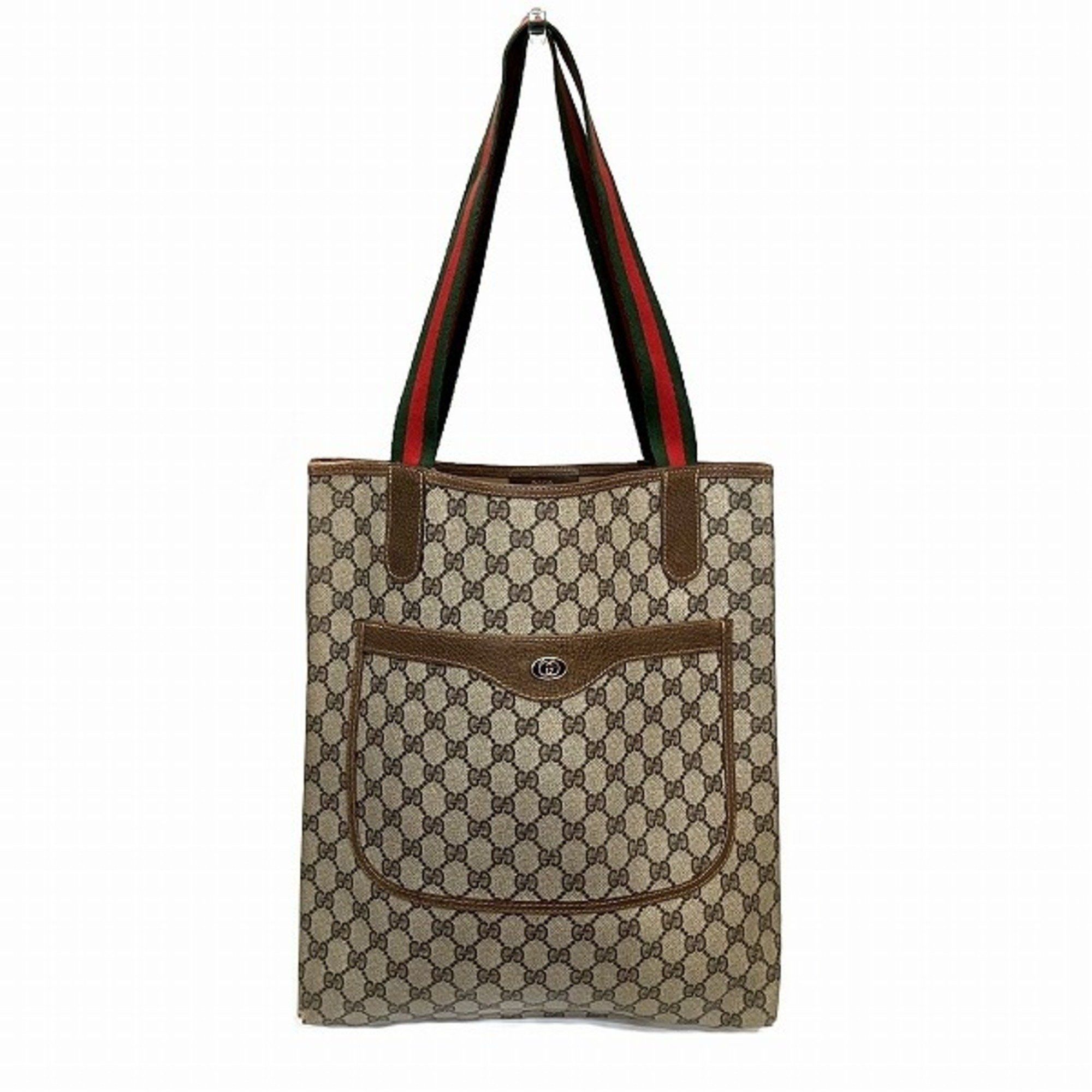 GUCCI GG Supreme 33 013 4133 Old Gucci Sherry Line Bag Tote Women s Bags Luggage