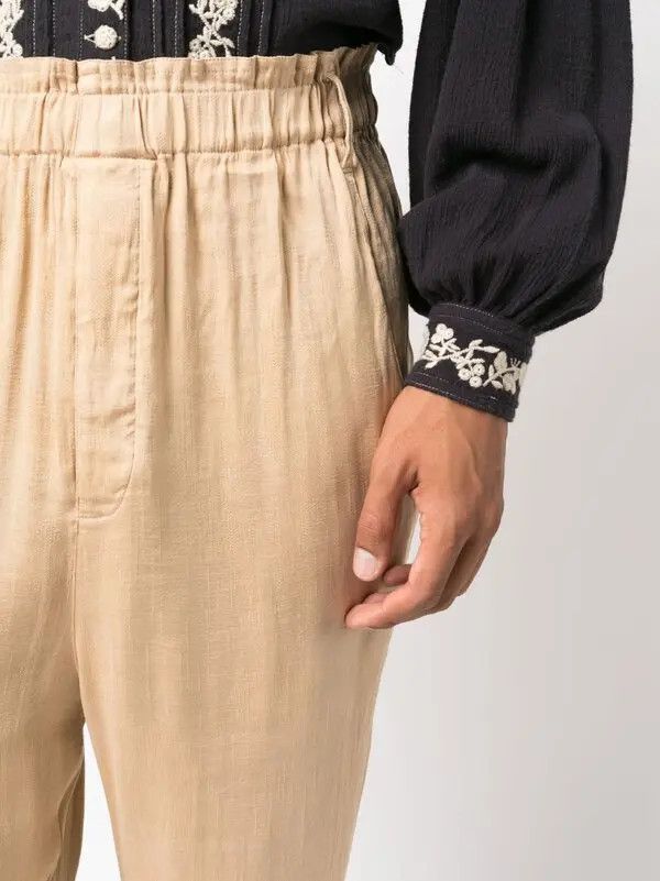 Saint Laurent Paris o1y0325 Casual Pant in Beige Size US 32 / EU 48 - 2 Thumbnail