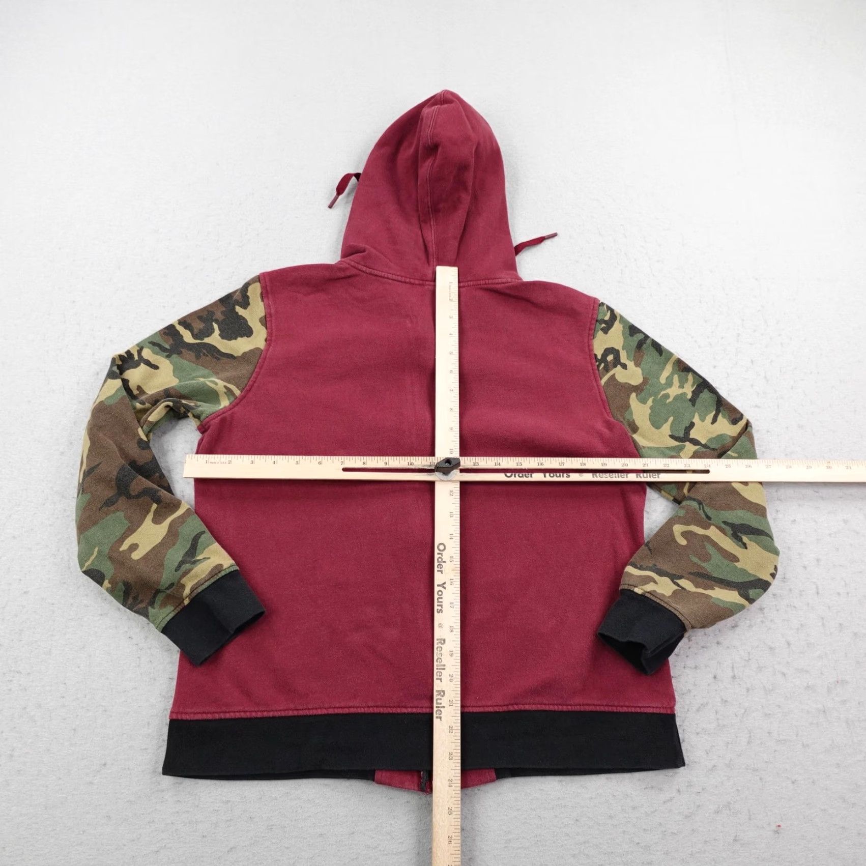 Fox Racing Fox Racing Hoodie Womens Large Red Camo Full Zip Sweatshirt BMX Dirtbike MotoX Size L / US 10 / IT 46 - 7 Thumbnail