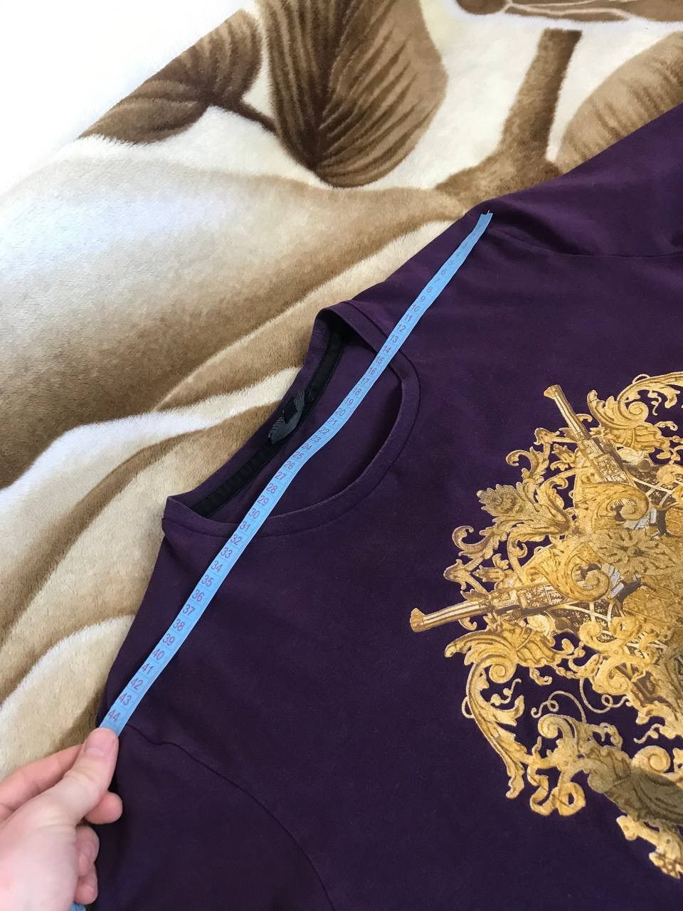 Roberto Cavalli 🔥 Just Cavalli Skull Logo T Shirt Purple Punk Y2K Size US XL / EU 56 / 4 - 8 Thumbnail