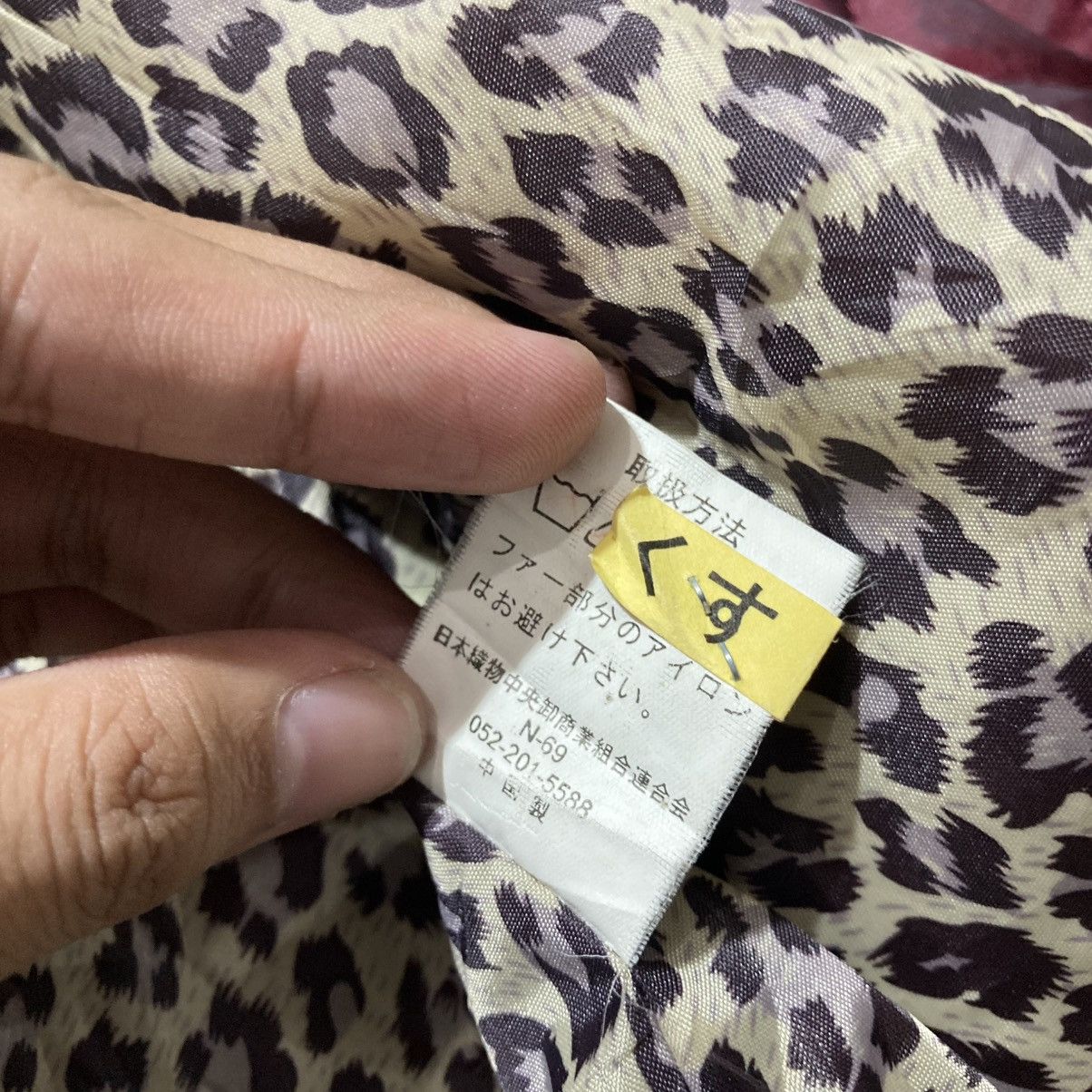 If Six Was Nine 2000s Ramlossa Puffer Inner Leopard Motif Vest Red Lgb Size US L / EU 52-54 / 3 - 14 Thumbnail