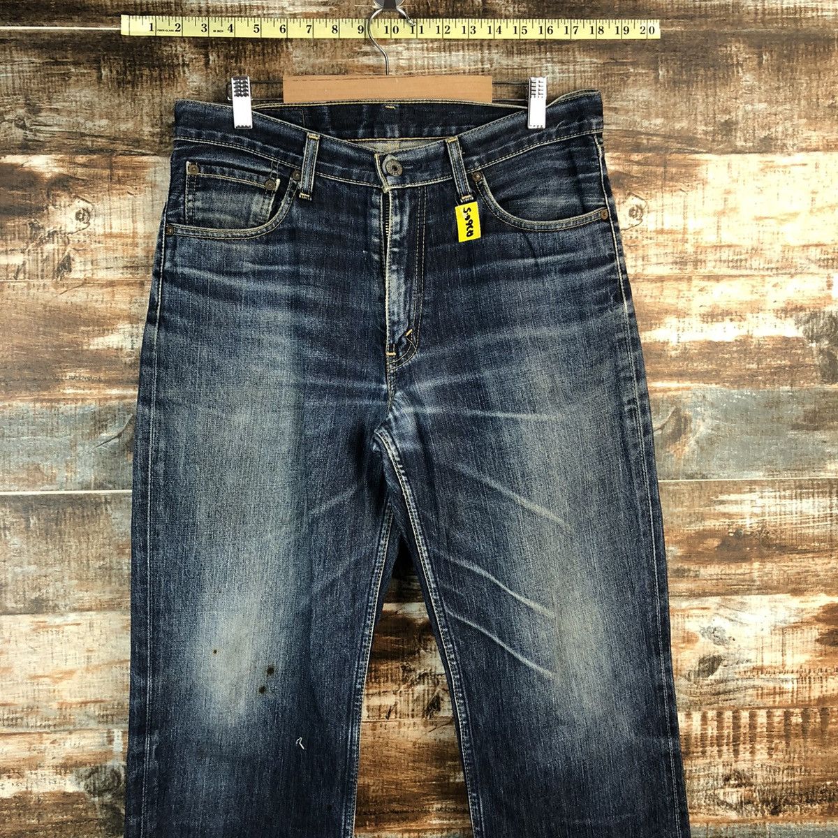 Levi's Levis 502 Blue ripped distressed Denim Pants #A2605 Size US 33 - 4 Thumbnail
