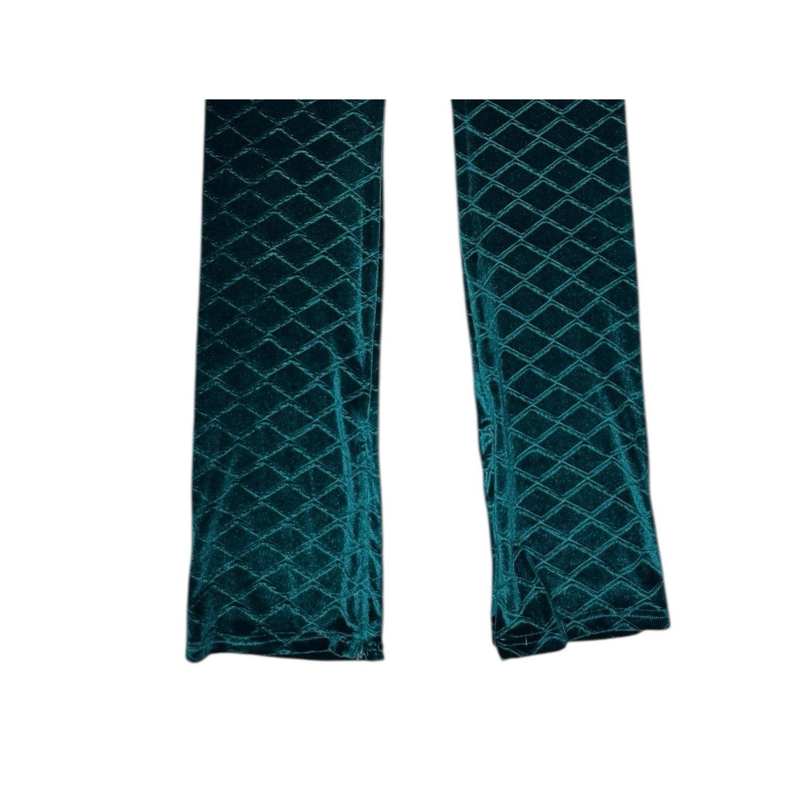 Other Weili Zheng NEW Embossed Velvet Straight leg Pants Green XS Size 24" / US 00 / IT 34 - 8 Thumbnail