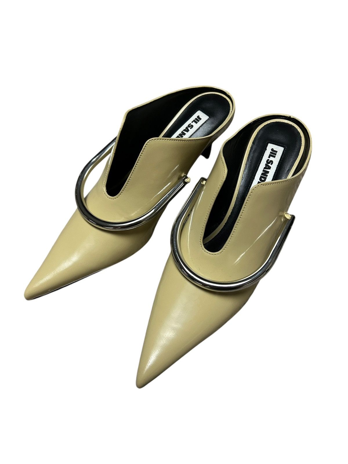 Jil Sander Shiny Spazzolato Heel Size US 6.5 / IT 36.5 - 1 Thumbnail