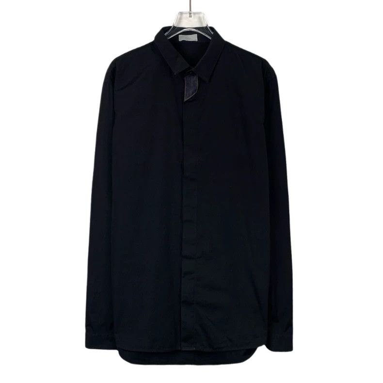 Dior Dior Black lapel cotton long-sleeved shirt 2501-Nextarrow Size US XXS / EU 40 - 1 Thumbnail
