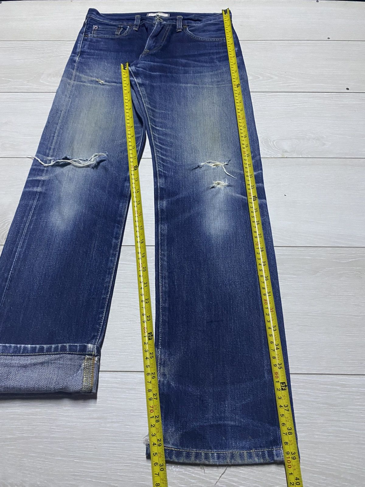 Uniqlo Vintage Japanese Brand Uniqlo Selvedge Slim Skinny Jeans Size US 29 - 15 Thumbnail
