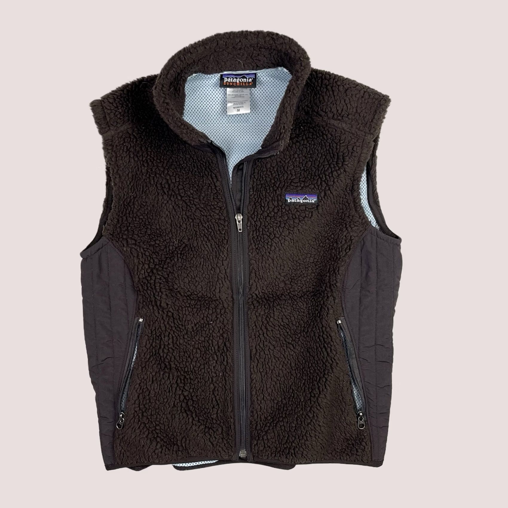 Patagonia Patagonia Vest Womens Medium Brown Retro-X Fleece Synchilla Deep Pile Sherpa Zip Full Zip Vintage No Size M / US 6-8 / IT 42-44 - 1 Thumbnail