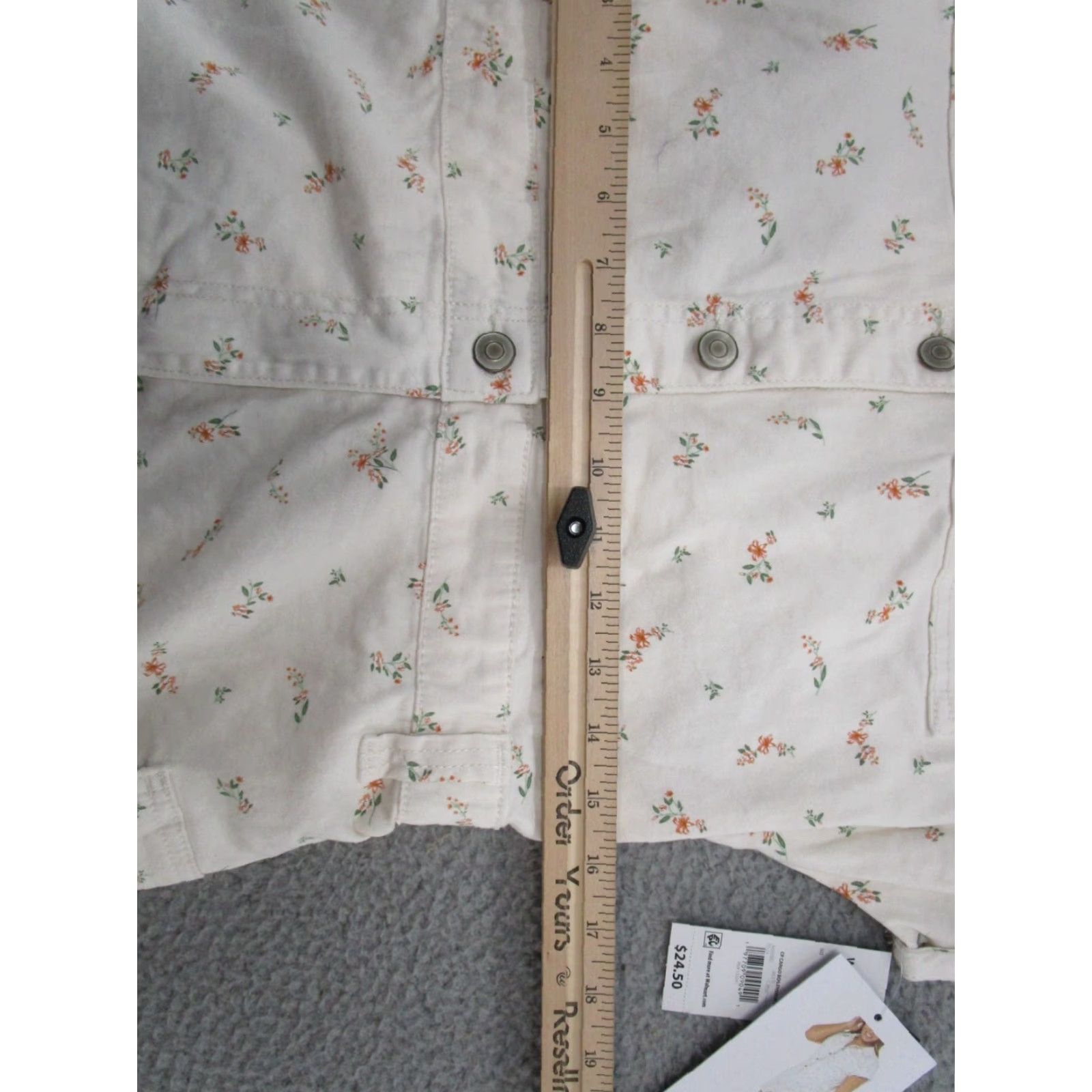 Vintage VINTAGE Celebrity Pink White Floral Cargo Jumper Romper in Women's Size Medium NEW Size 32" / US 10 / IT 46 - 7 Thumbnail
