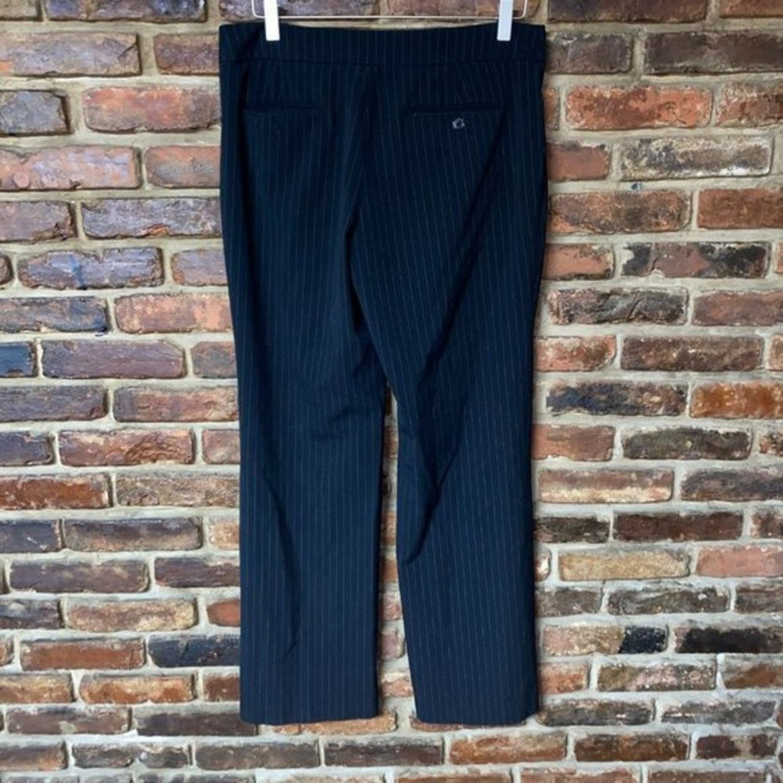 Other Rafaella Black & White Pinstripe Wide Leg Dress Pant 10 Size 32" / US 10 / IT 46 - 5 Thumbnail
