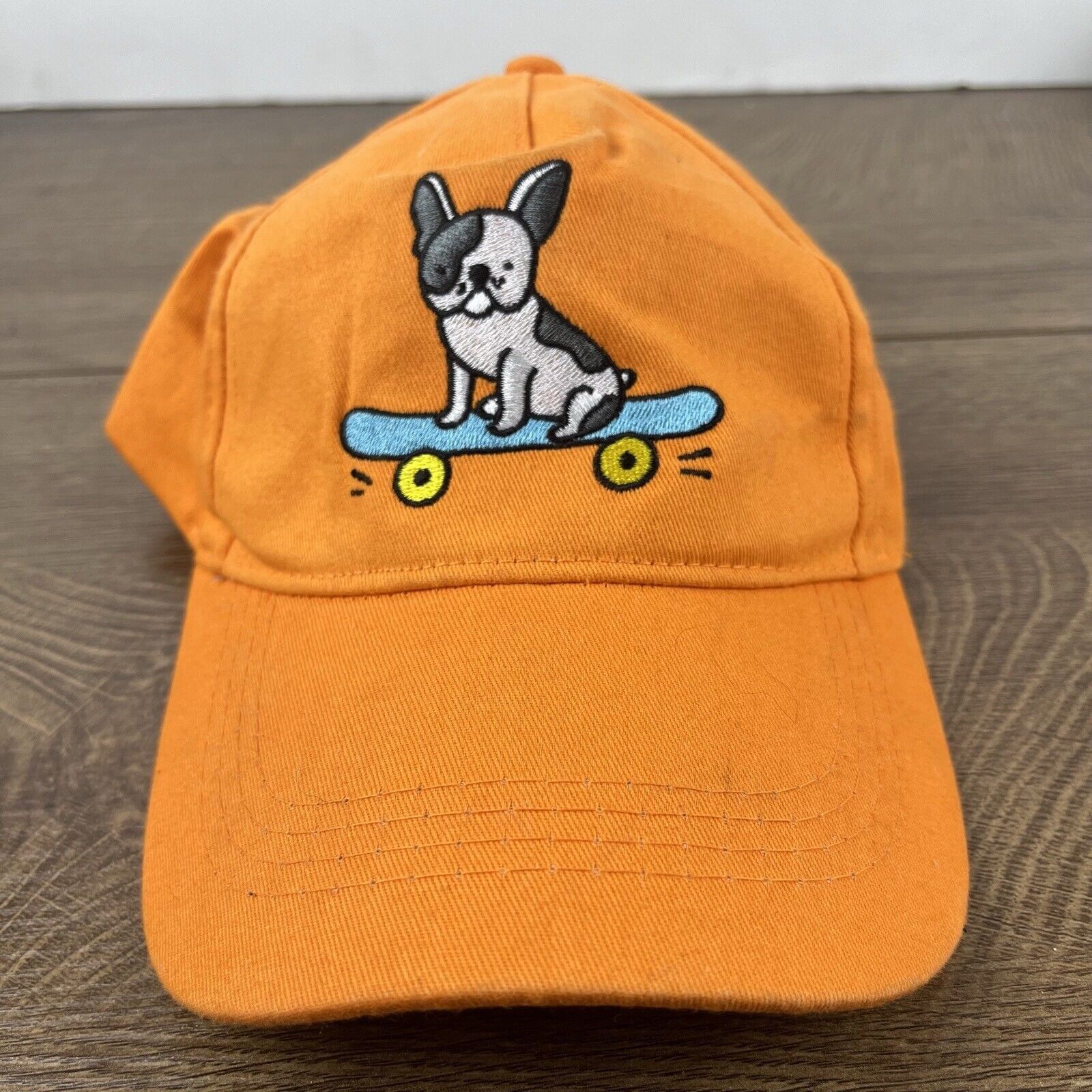 Other Skateboard Dog Hat Adjustable Hat Orange Adjustable Hat Adul Size ONE SIZE - 4 Thumbnail