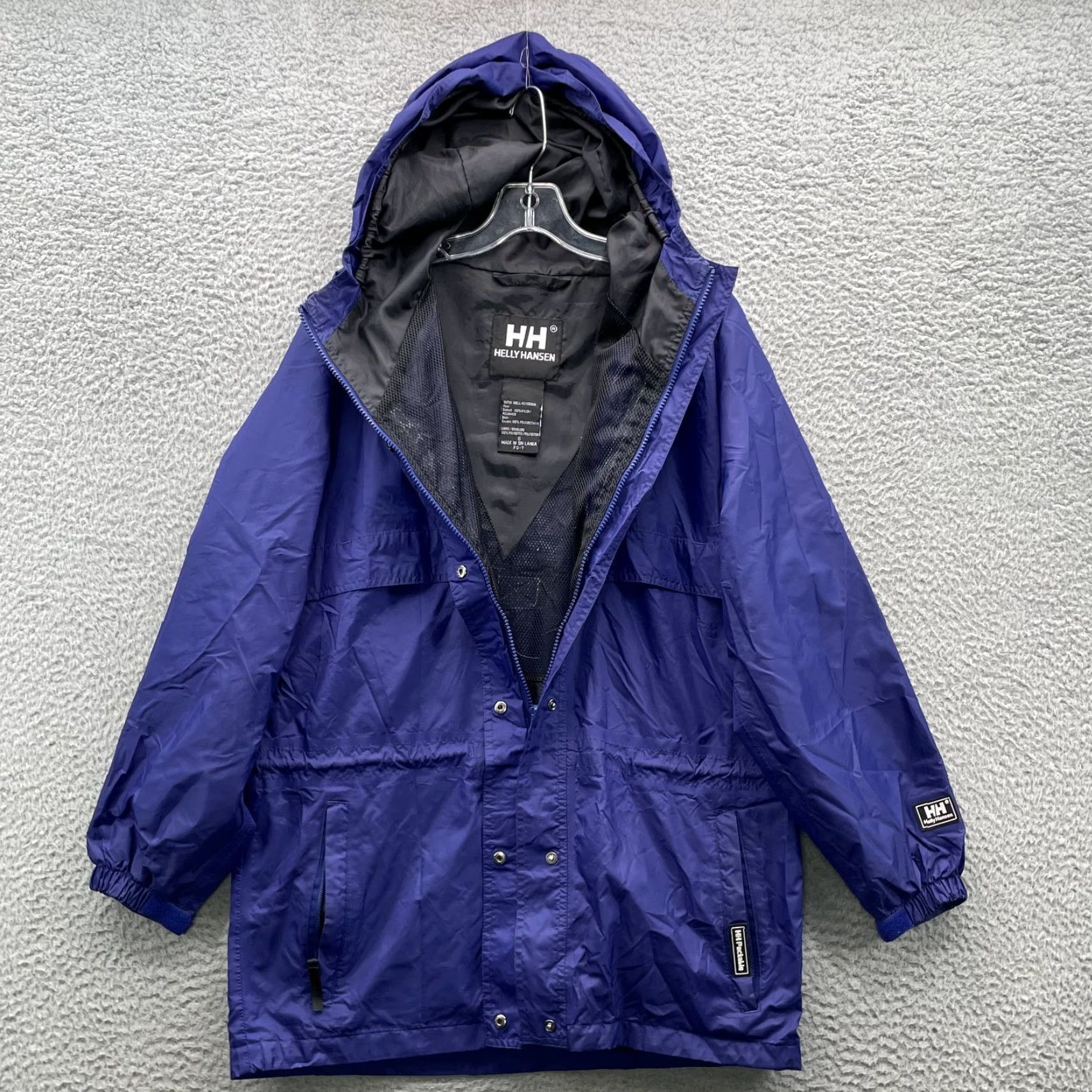 Helly Hansen Helly Hansen Rain Jacket Womens Small Blue Packable Windbreaker Outdoor Gorpcore Jacket Size S / US 4 / IT 40 - 5 Thumbnail