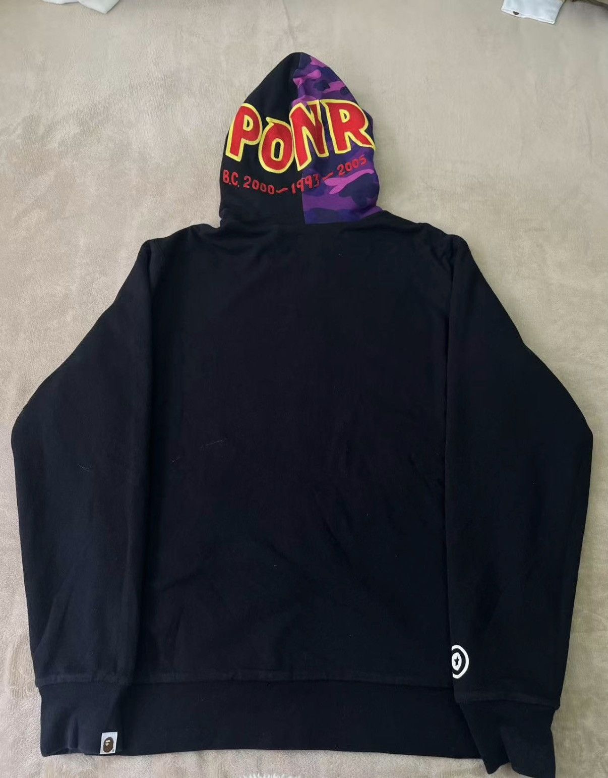 Bape BAPE Reversible Purple Black Camo Shark Jacket K5 Size US XXL / EU 58 / 5 - 5 Thumbnail