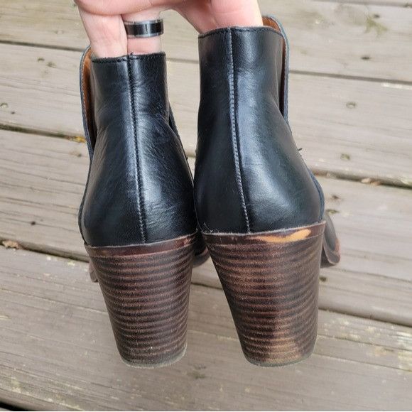 Lucky Brand Lucky Brand Eesa Block Heel Booties Women’s Black size 11M Size US 11 / IT 41 - 5 Thumbnail