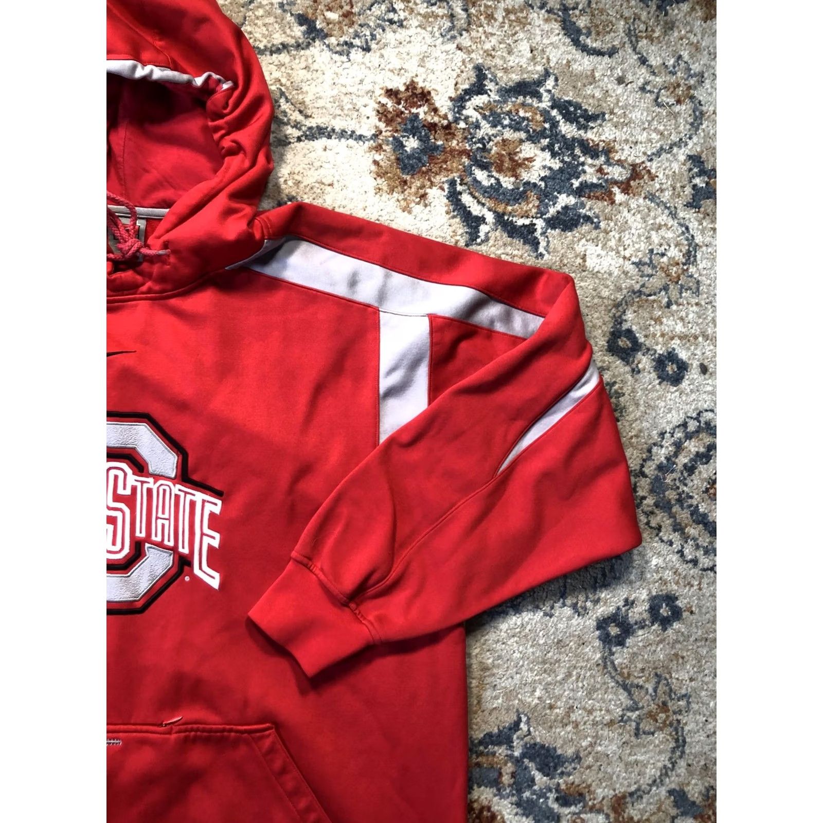Nike VINTAGE Ohio State Hoodie Mens XL Red Nike Fit Therma Pullover Sweatshirt Buckeyes NCAA Size US XL / EU 56 / 4 - 4 Thumbnail