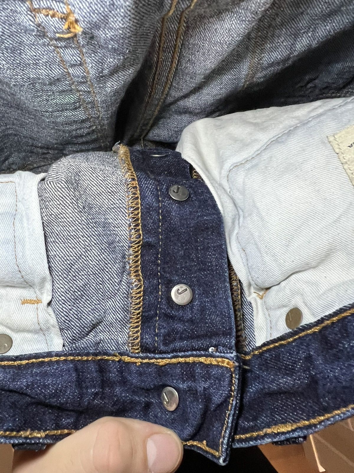 J Brand Vintage J. Brand raw blue selvedge denim slim skinny jeans Size US 34 / EU 50 - 16 Thumbnail