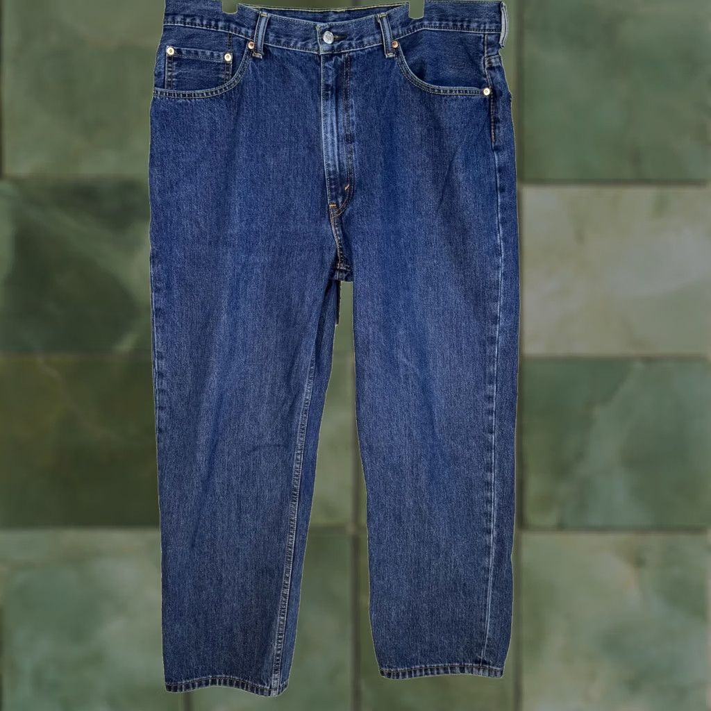 Levi's Levi's Jeans 550 Men Blue Denim Relaxed Straight High-Rise 40 X 30 Regular Size 38 Inseam 30 Zip Fly Button Fly Mens Size US 40 / EU 56 - 1 Thumbnail