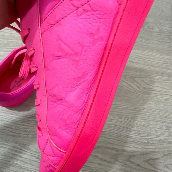 Louis Vuitton Louis Vuitton Pink Monogram Low-Top Sneakers -2508 Size US 9.5 / EU 42-43 - 6 Thumbnail