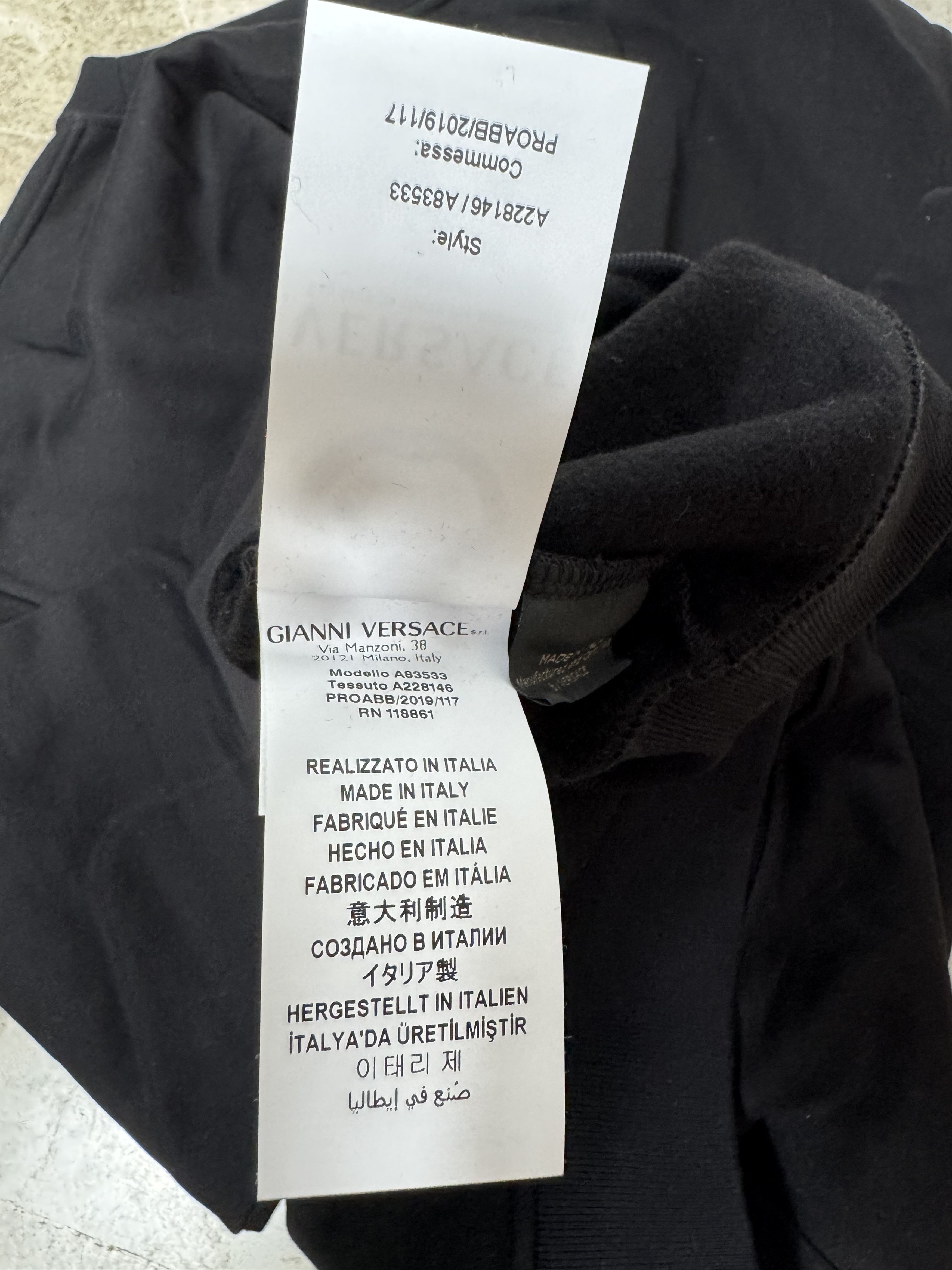 Versace Versace Silk Logo Crewneck Size US XL / EU 56 / 4 - 6 Thumbnail