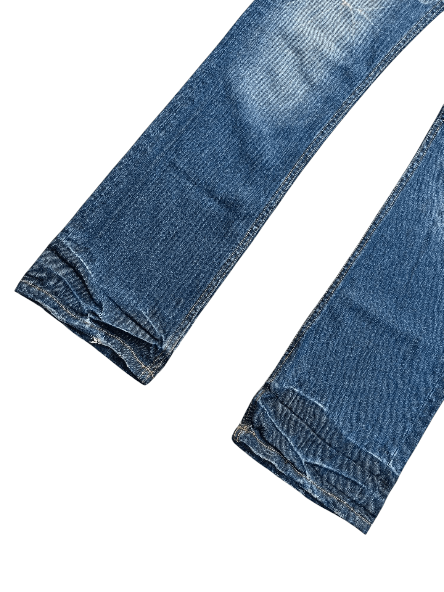 Japanese Brand × Seditionaries VTG Xfrm Japan Punk Style Stud Flare Distressed Jeans E253 Size US 29 - 5 Thumbnail