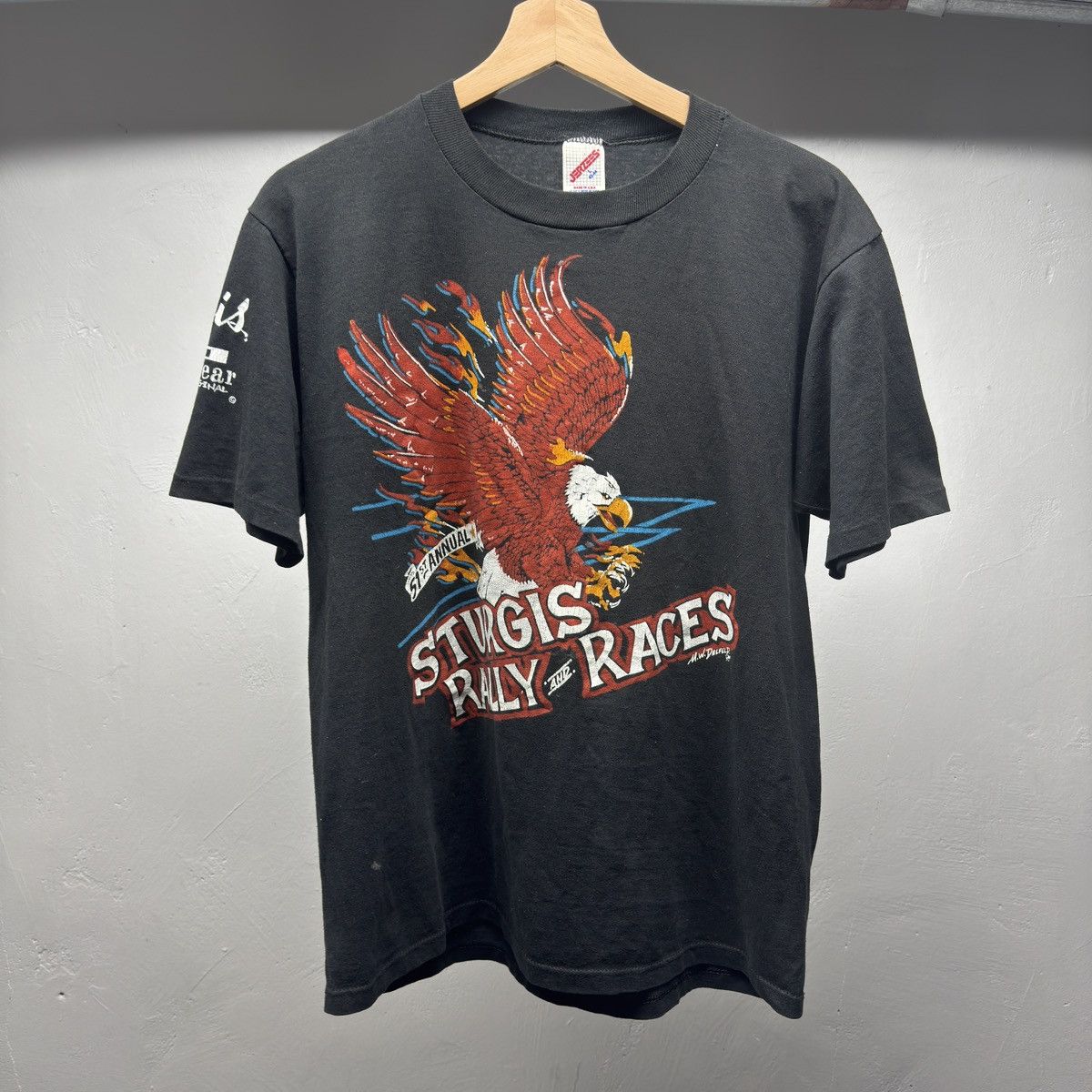 Harley Davidson 90s Sturgis Black Hills Faded Shirt ERD Grunge Chrome WCC Size US L / EU 52-54 / 3 - 1 Thumbnail