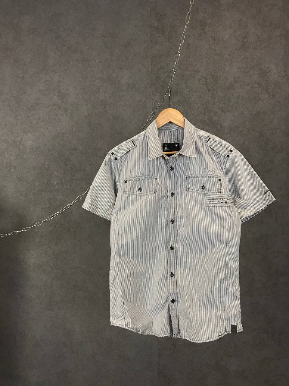 G-Star G Star Raw striped designer shirt Size US L / EU 52-54 / 3 - 1 Thumbnail