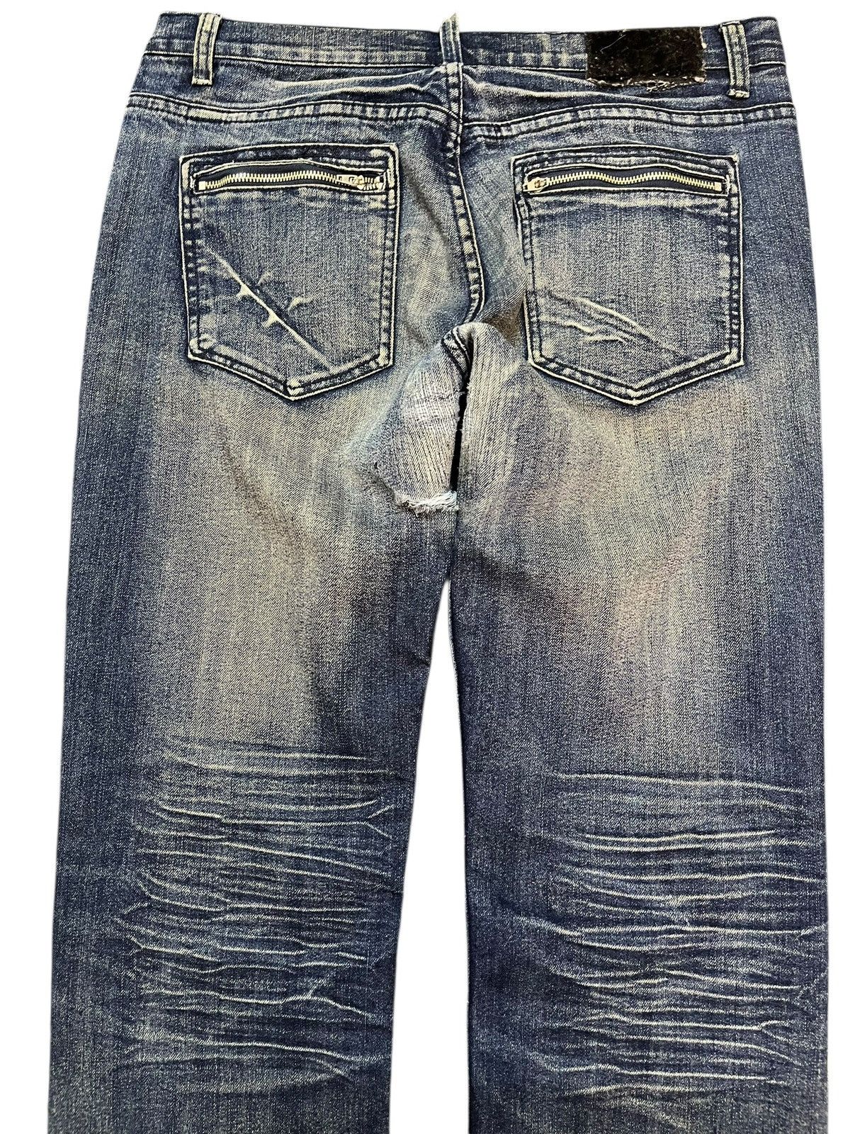 Japanese Brand Vintage Vibgyor Whiskers Denim Size US 31 - 7 Thumbnail