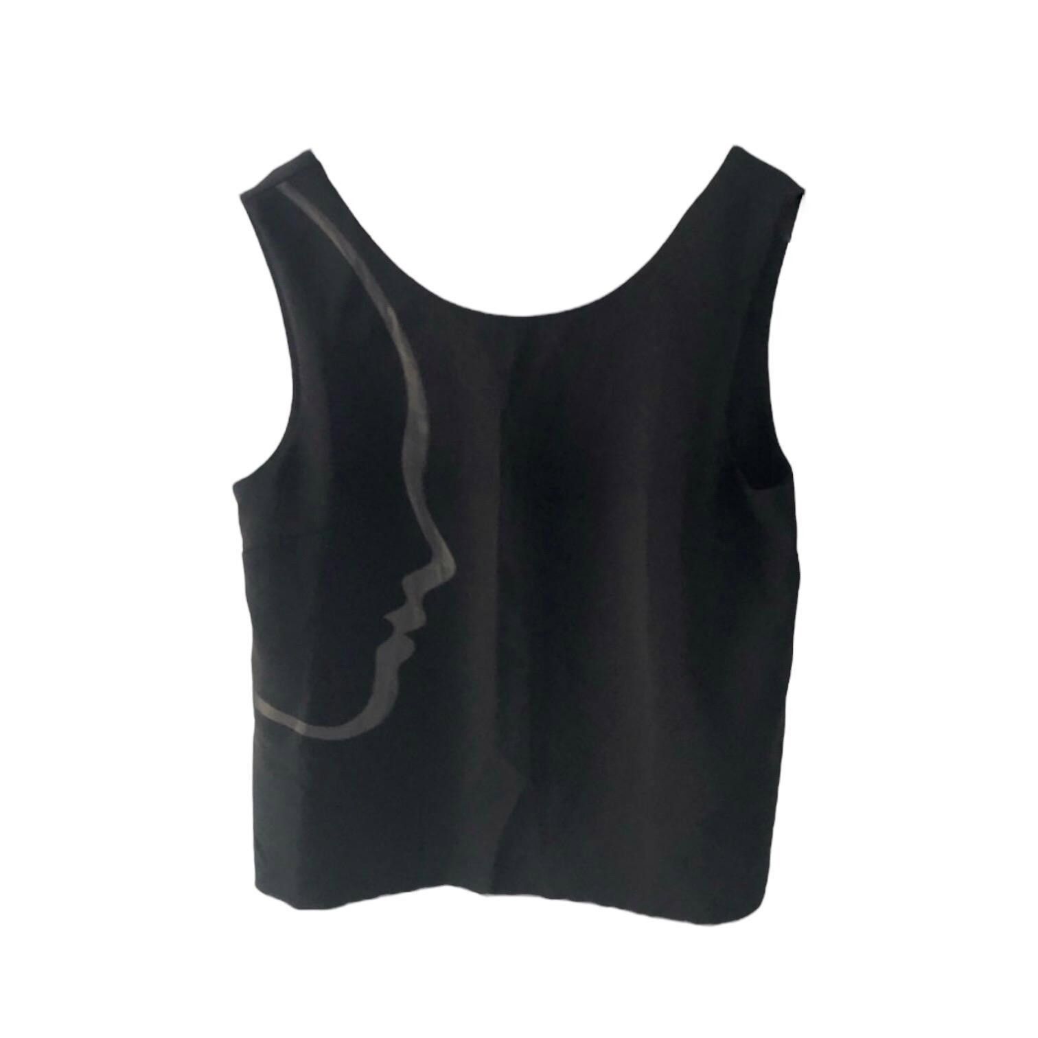 Cop Copine The Cop Copine Silhouette Face Tank Top Size ONE SIZE - 3 Thumbnail