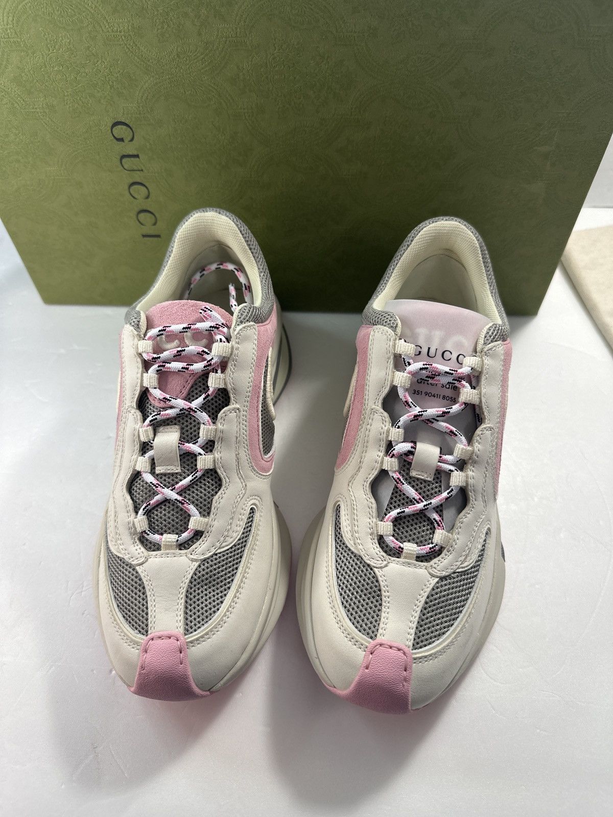 Gucci Gucci Run Premiem Suede Mesh Sneakers Size US 6.5 / IT 36.5 - 10 Thumbnail