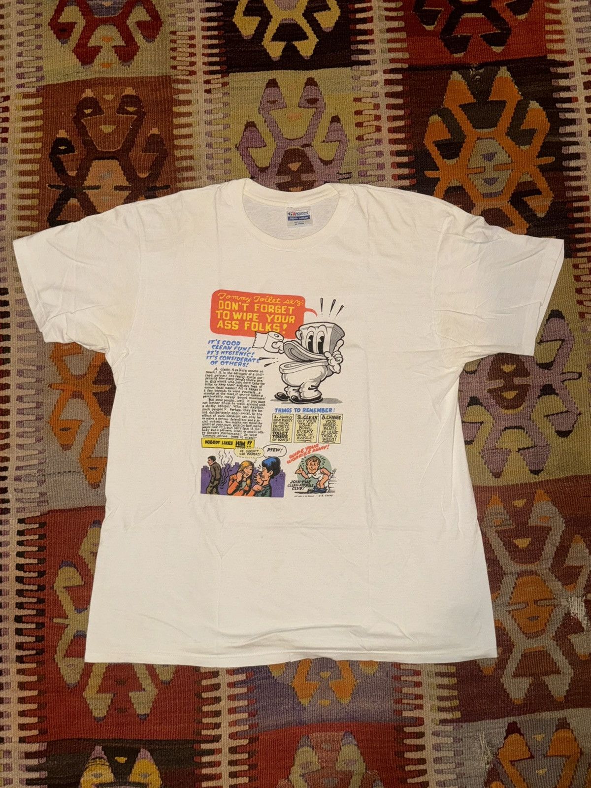 Vintage ultra rare robert r crumb grail tommy toilet last gasp xl us Size US XL / EU 56 / 4 - 1 Thumbnail