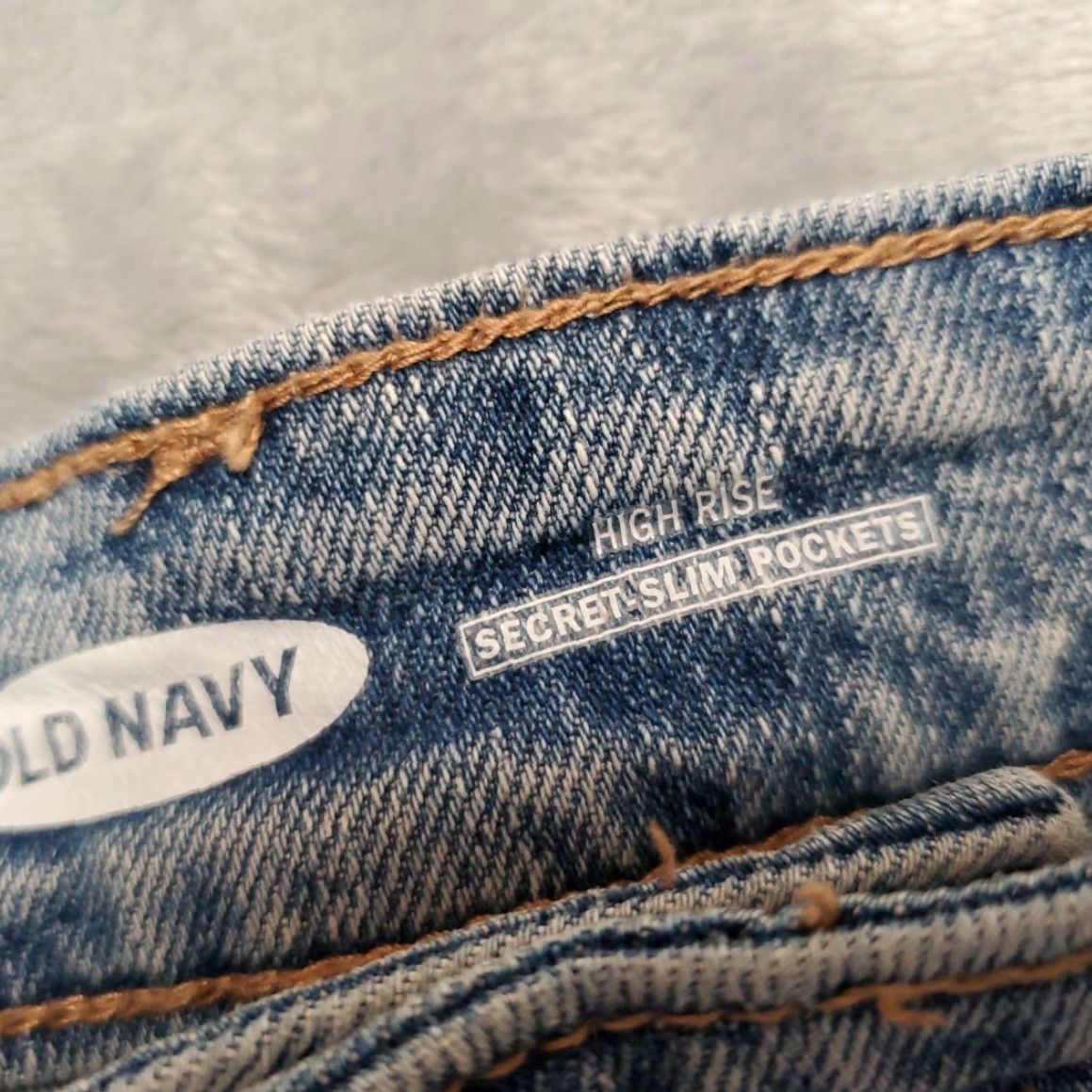 Old Navy Hollister Shorts Womens 25 Denim Micro Mini Low Rise Rolled Cuff Distressed Y2K - 6 Blue 5-Pocket Design Womens Jeans Shorts Size 28" / US 6 / IT 42 - 3 Thumbnail