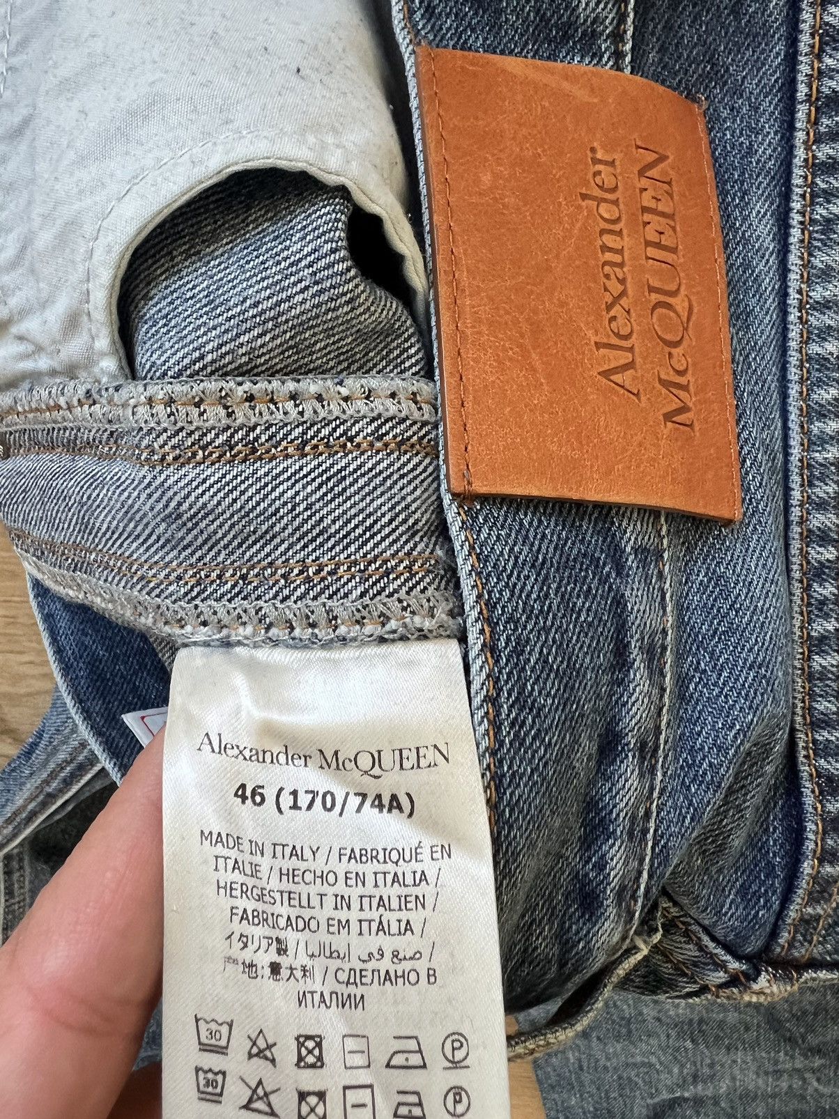 Alexander McQueen Side Seamed Denim Size US 30 / EU 46 - 6 Thumbnail