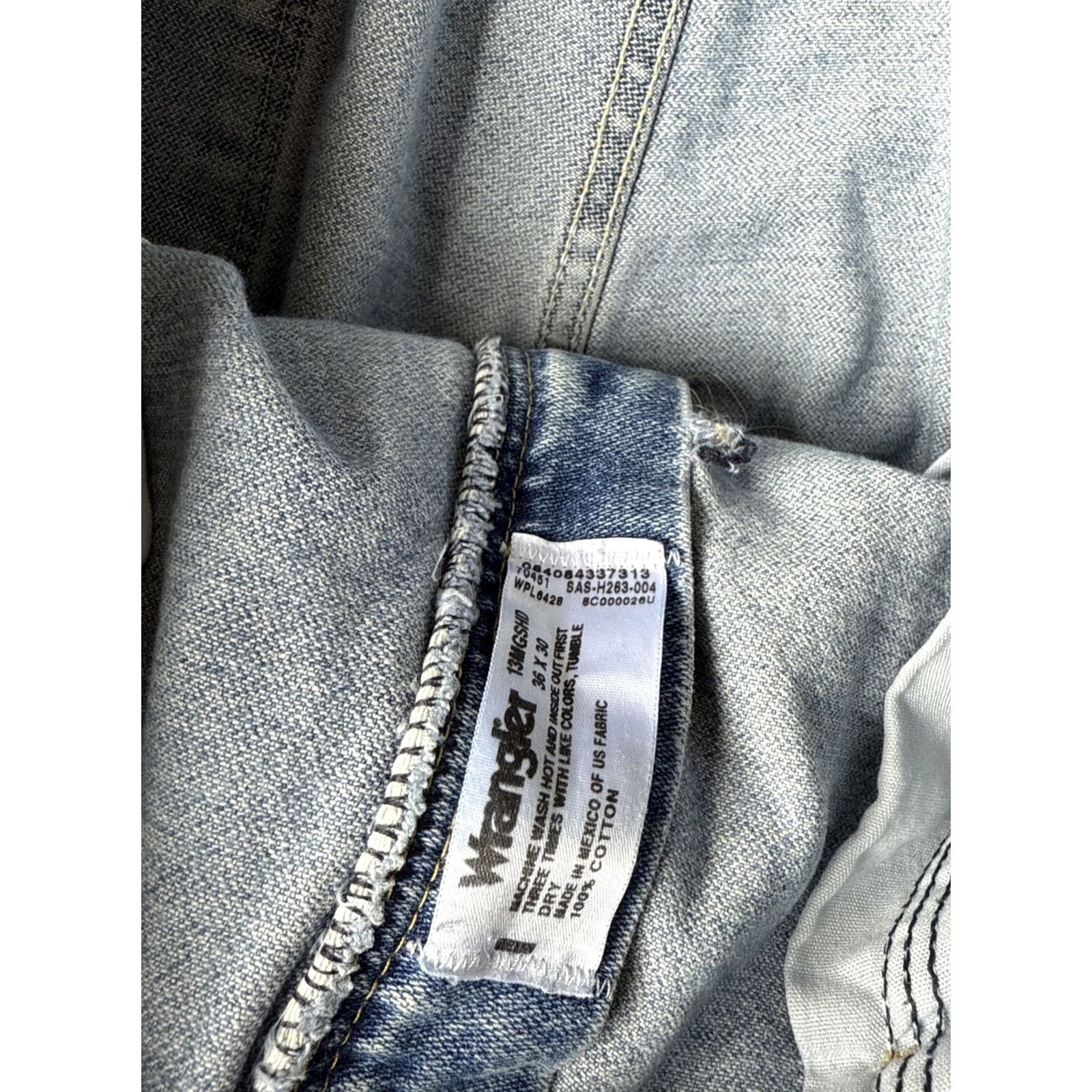 Wrangler Wrangler Cowboy Cut Collection Jeans Men’s 36x30 Blue Regular Straight Denim Cotton Logo Zipper Pocket 5-Pocket Barons USA Cowboys George Strait Size US 36 / EU 52 - 3 Thumbnail