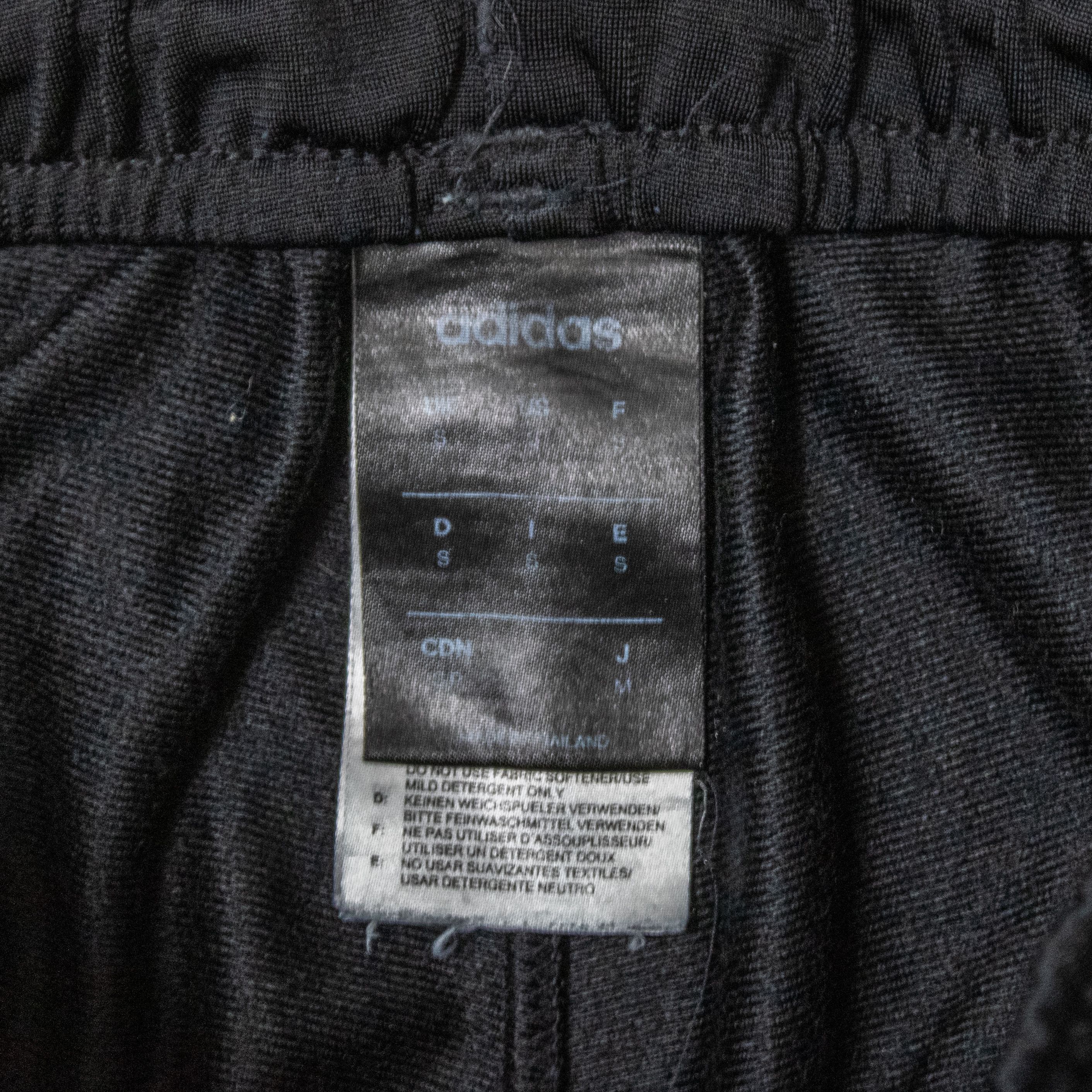 Adidas Adidas Black Track Sweat Straight Legged Relax Fit Pant's Size US 30 / EU 46 - 10 Thumbnail