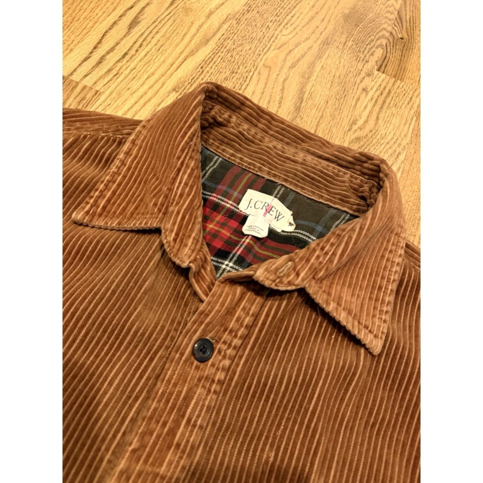 J.Crew VINTAGE J.CREW OARSman Shacket Corduroy Button Up Shirt Jacket Mens XL Brown Lined Pockets 90s Retro Size US XL / EU 56 / 4 - 7 Thumbnail